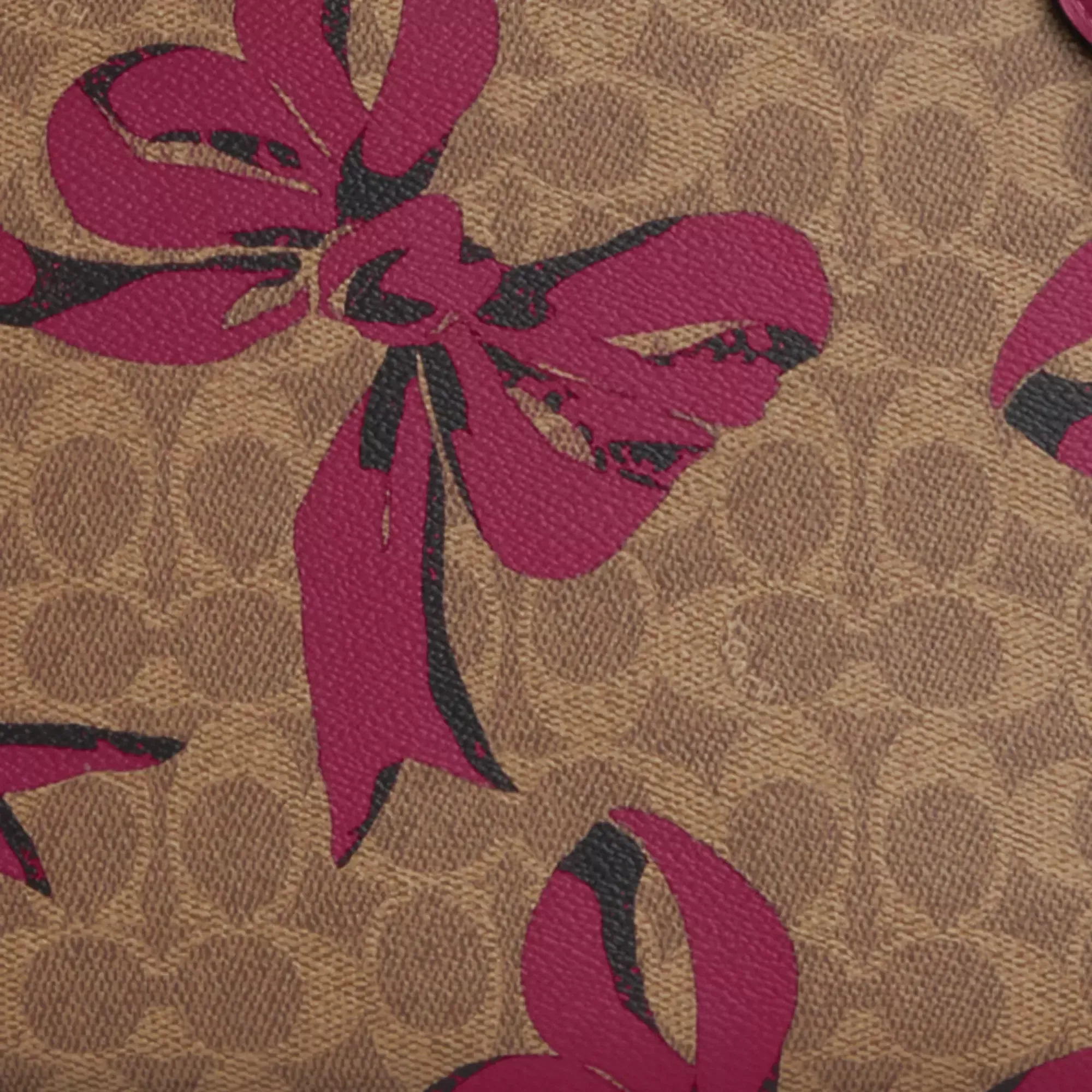 Coach Outlet Gallery Tote Bag In Signature Canvas With Bow Print