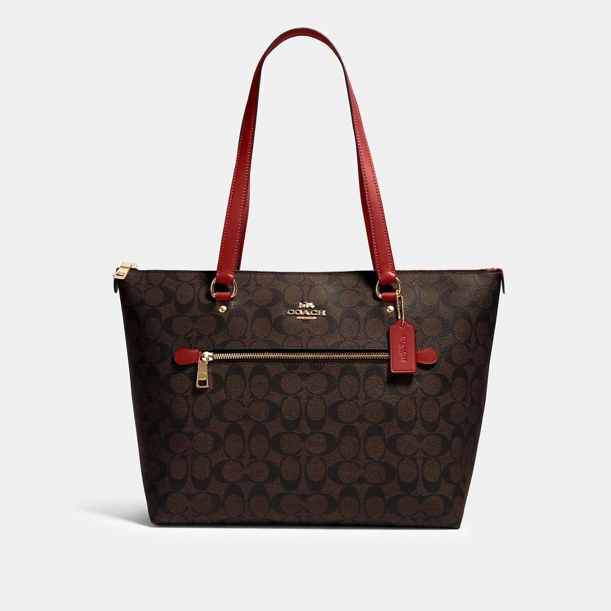 Coach Outlet Gallery Tote In Signature Canvas