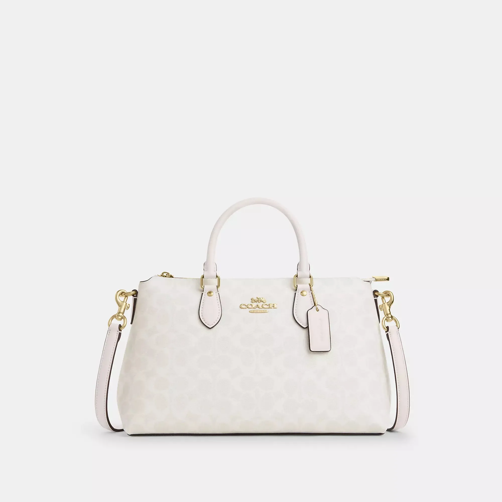 Coach Outlet Georgia Satchel Bag In Signature Canvas