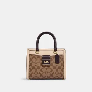 Coach Outlet Grace Carryall In Signature Canvas