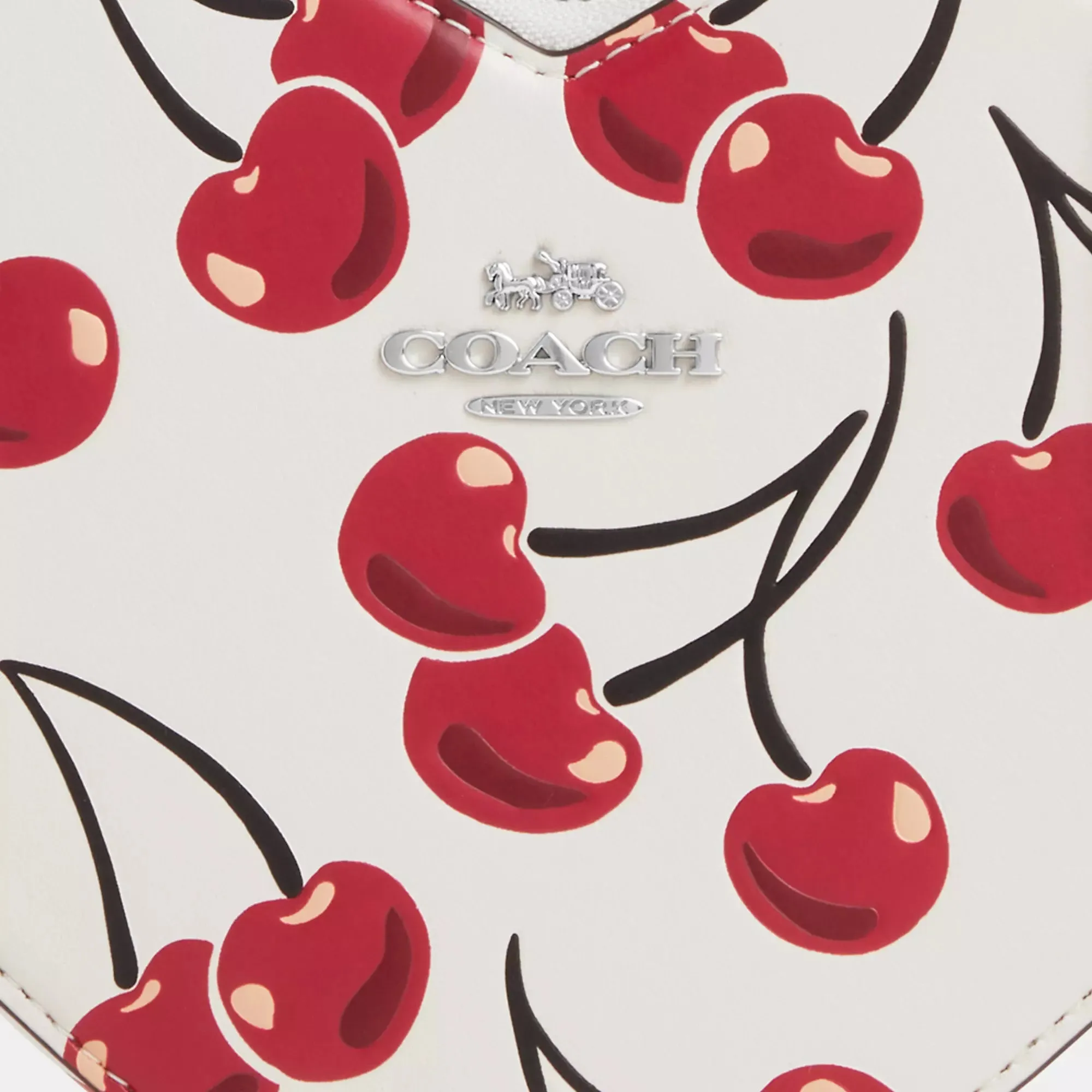 Coach Outlet Heart Crossbody Bag With Cherry Print
