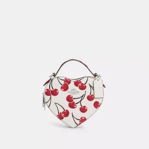 Coach Outlet Heart Crossbody Bag With Cherry Print