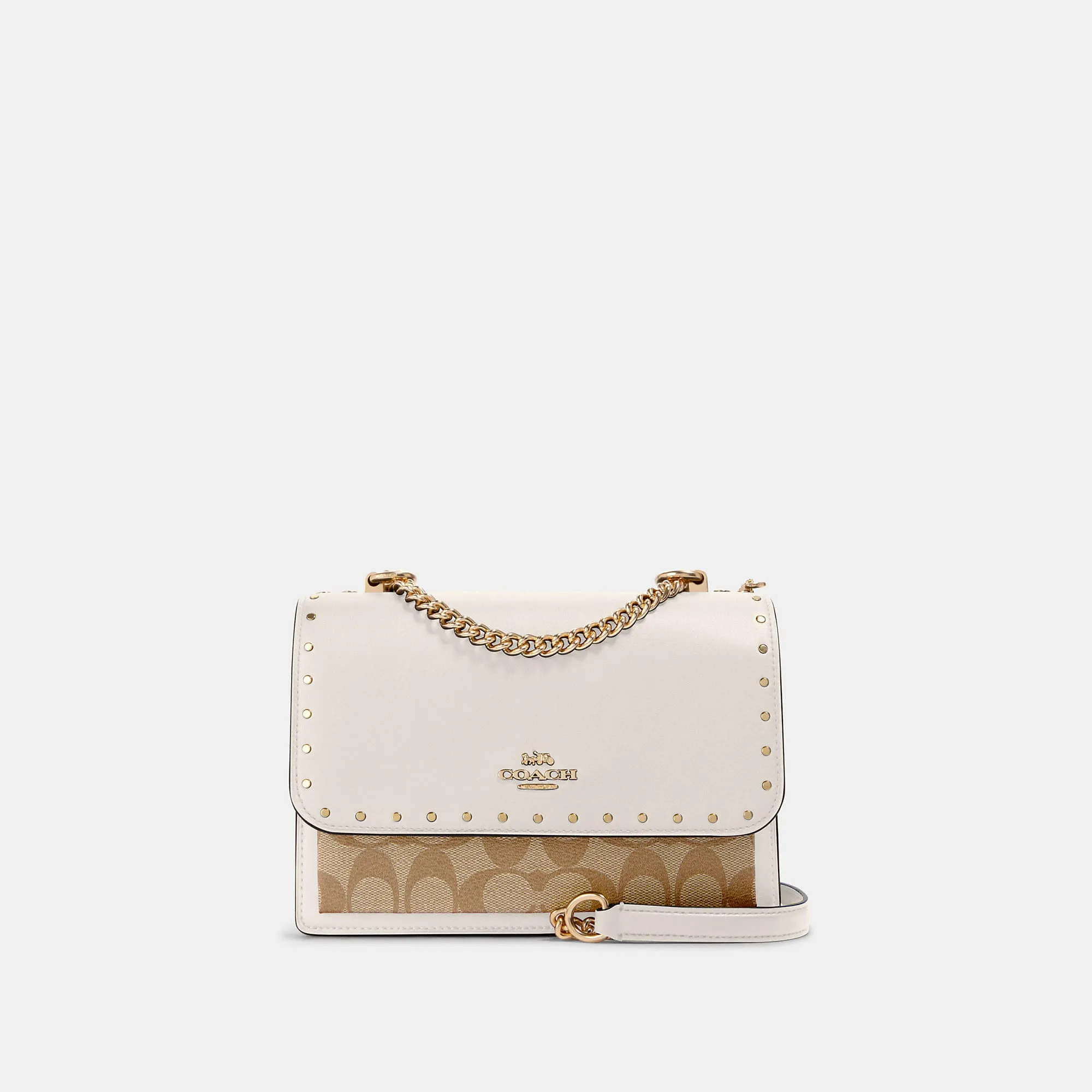 Coach Outlet Klare Crossbody In Signature Canvas With Rivets