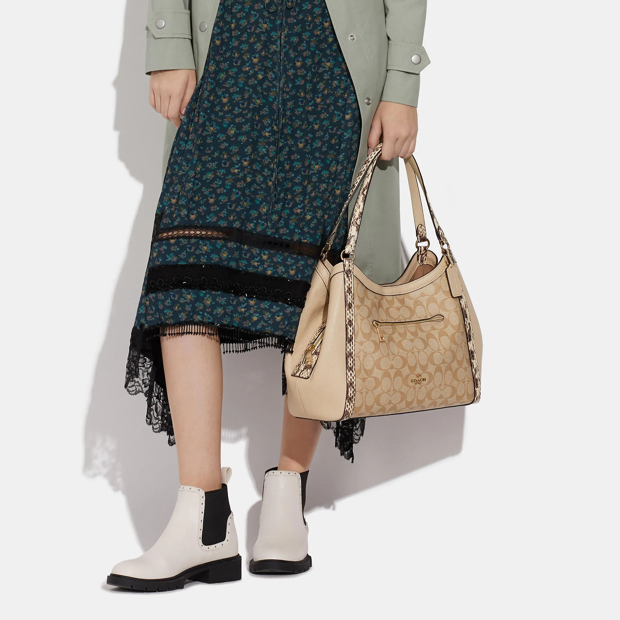 Coach Outlet Kristy Shoulder Bag In Colorblock Signature Canvas