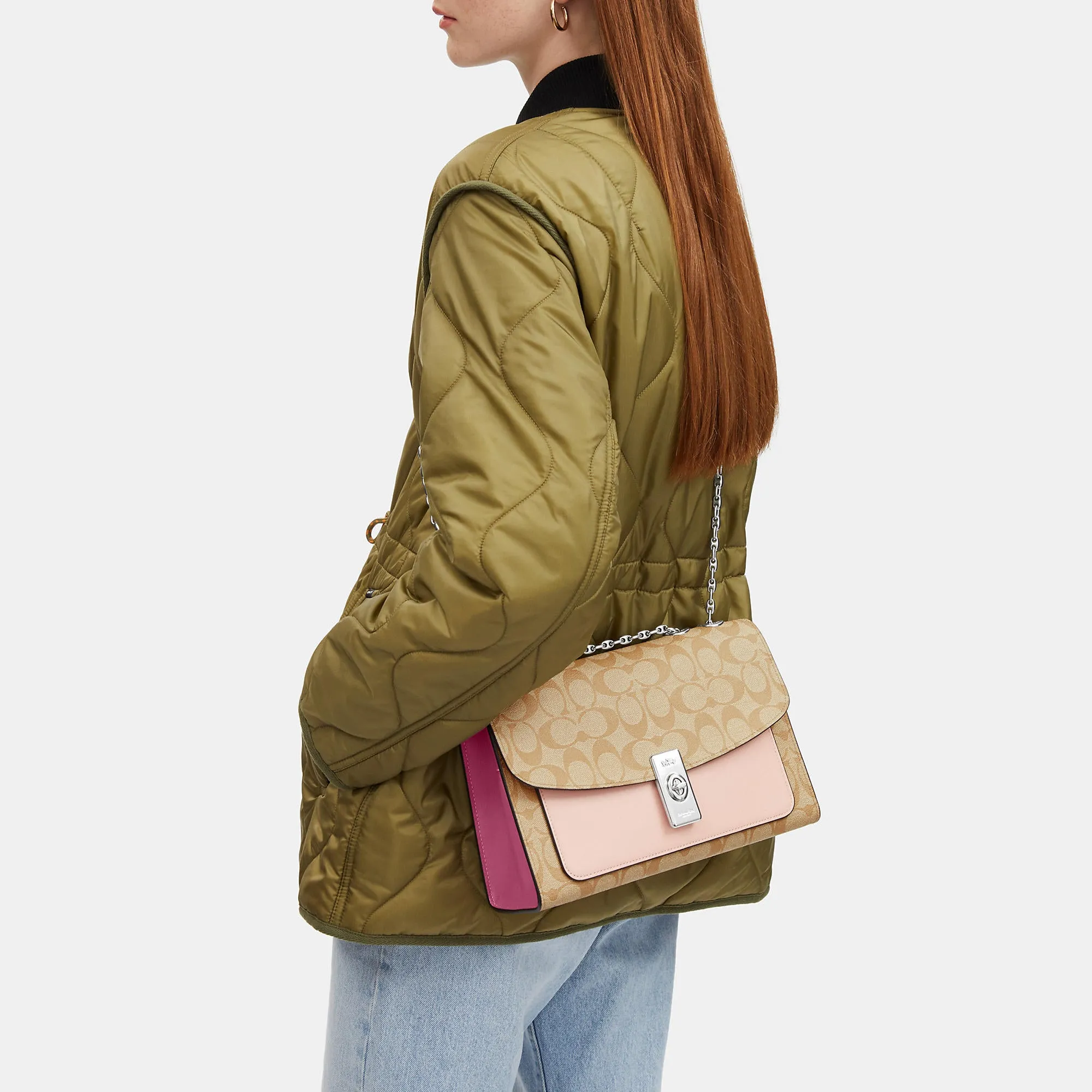 Coach Outlet Lane Shoulder Bag In Colorblock Signature Canvas