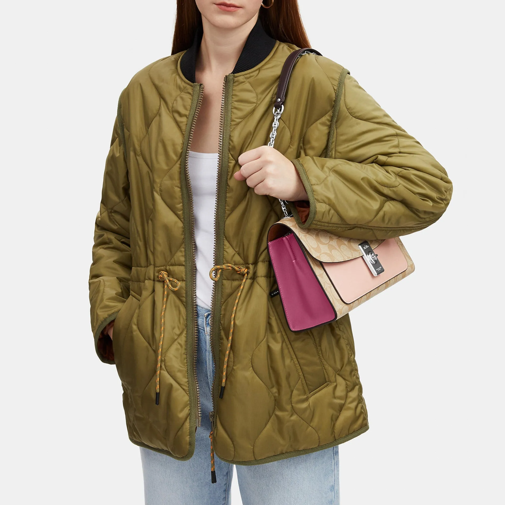 Coach Outlet Lane Shoulder Bag In Colorblock Signature Canvas