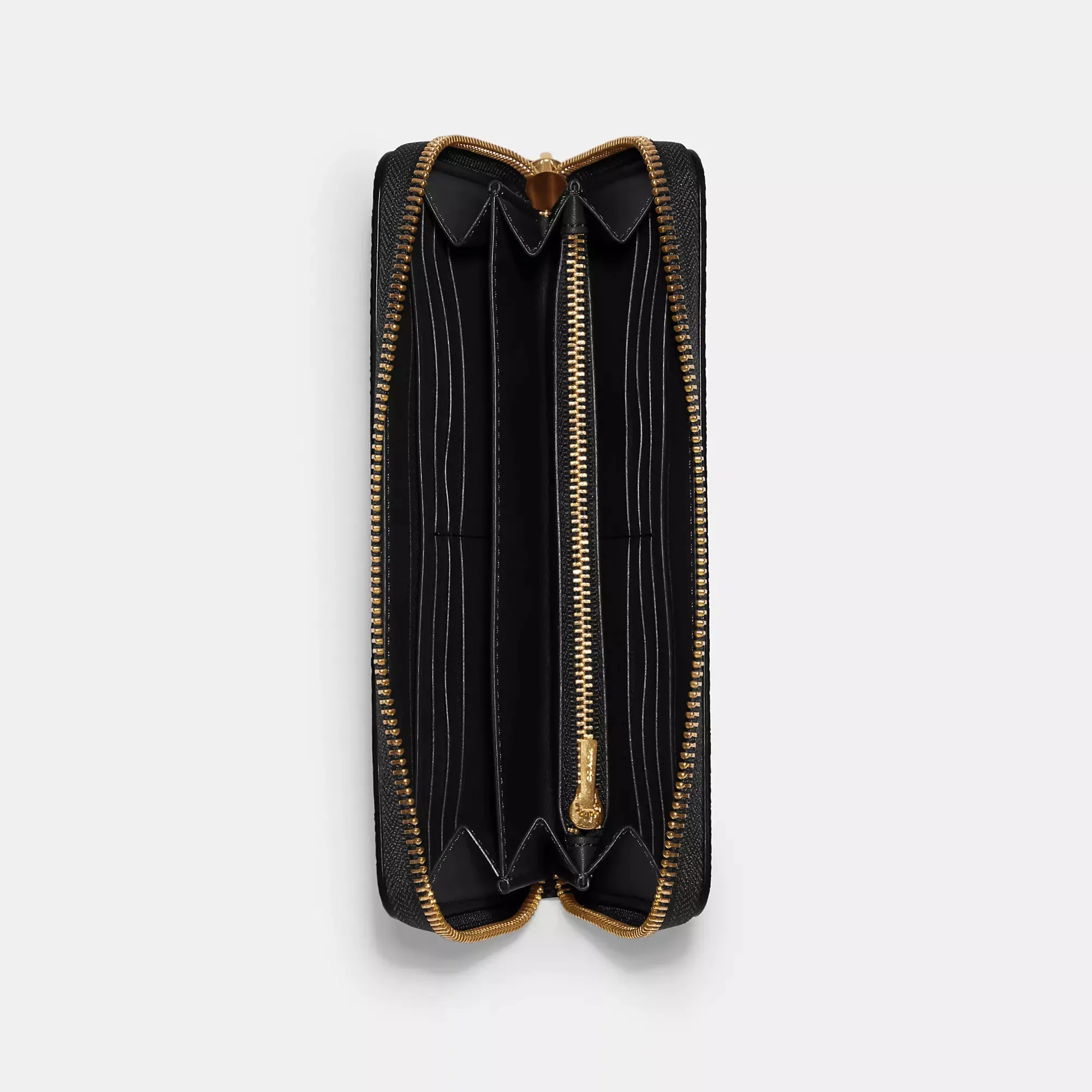 Coach Outlet Long Zip Around Wallet In Signature Canvas