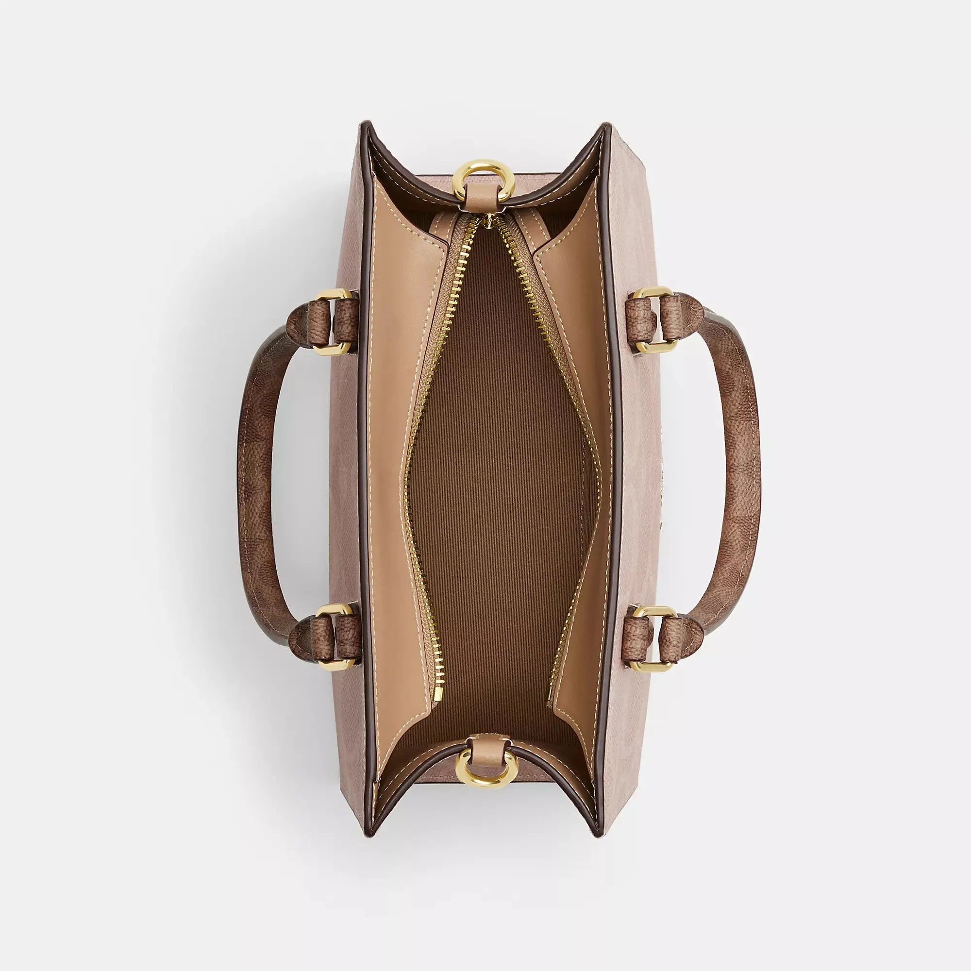 Coach Outlet Maggie Small Tote Bag In Blocked Signature Canvas