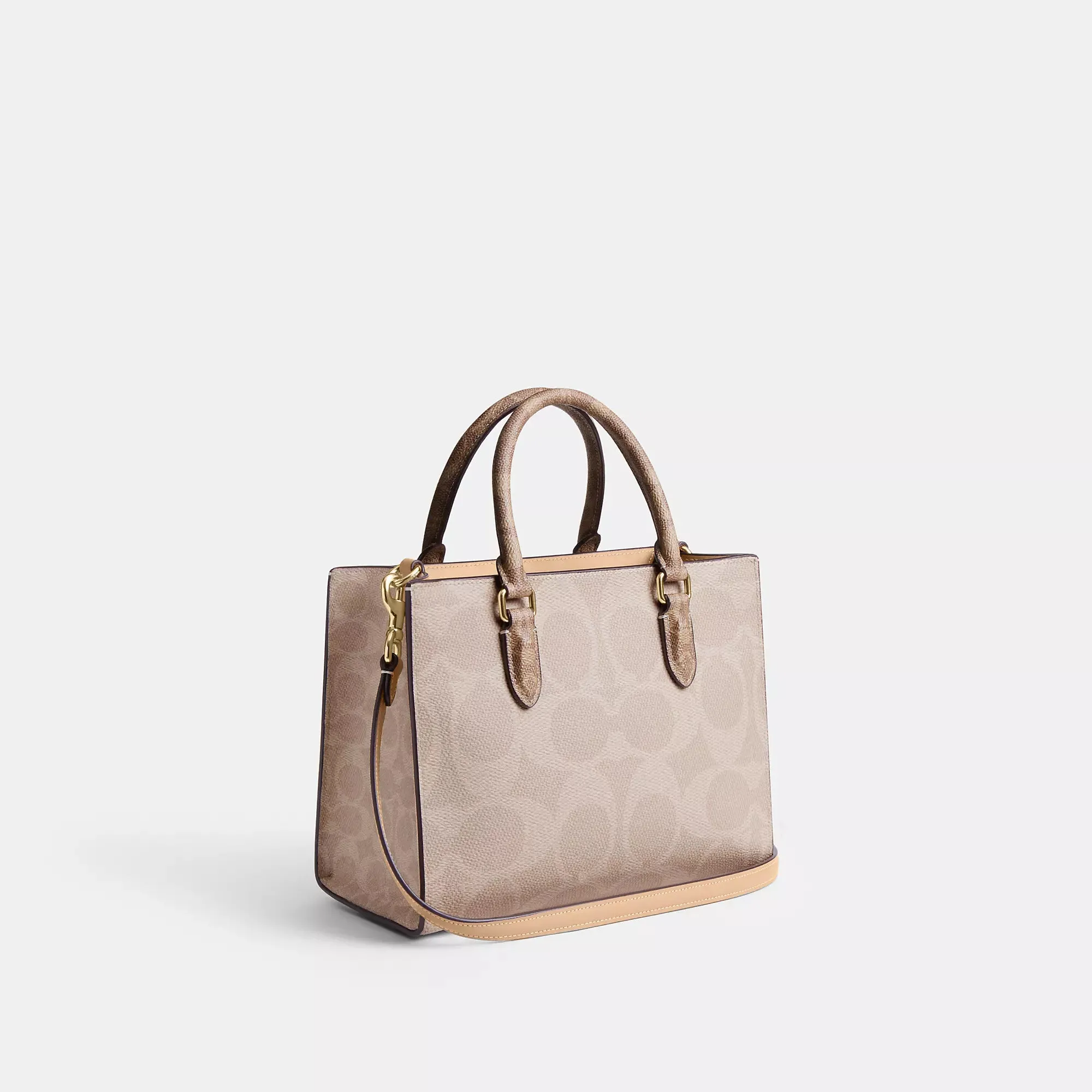 Coach Outlet Maggie Small Tote Bag In Blocked Signature Canvas