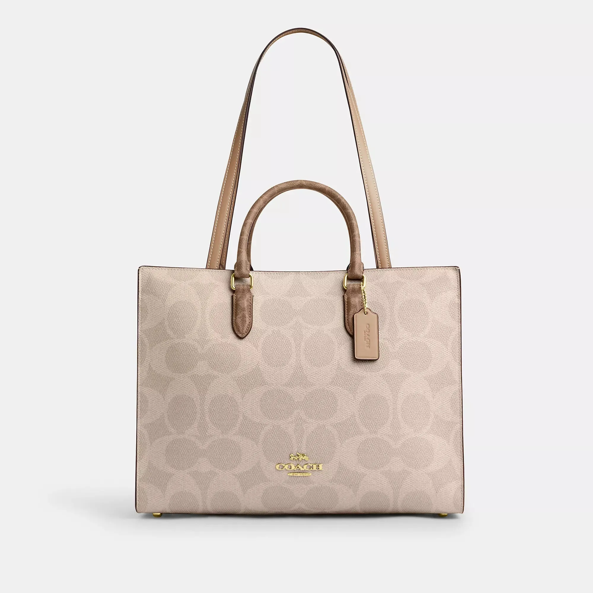 Coach Outlet Maggie Tote Bag In Blocked Signature Canvas