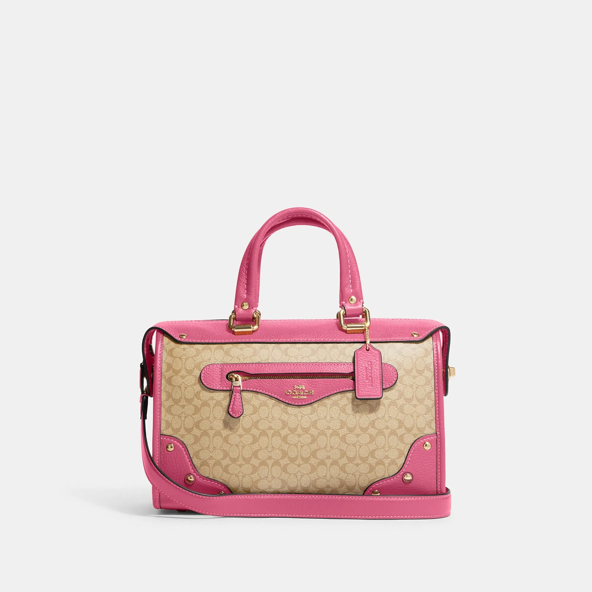 Coach Outlet Millie Satchel In Colorblock Signature Canvas