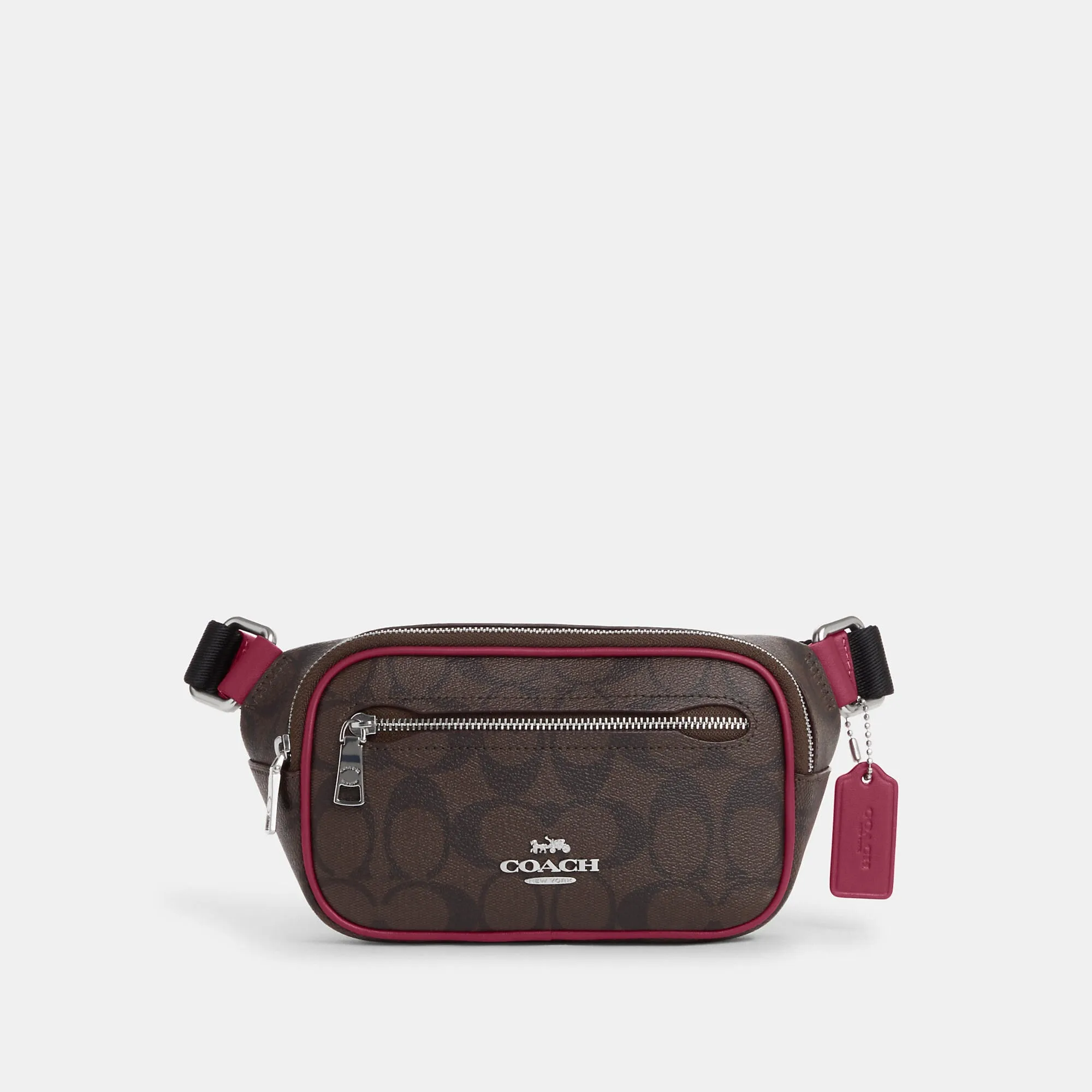 Coach Outlet Mini Belt Bag In Signature Canvas