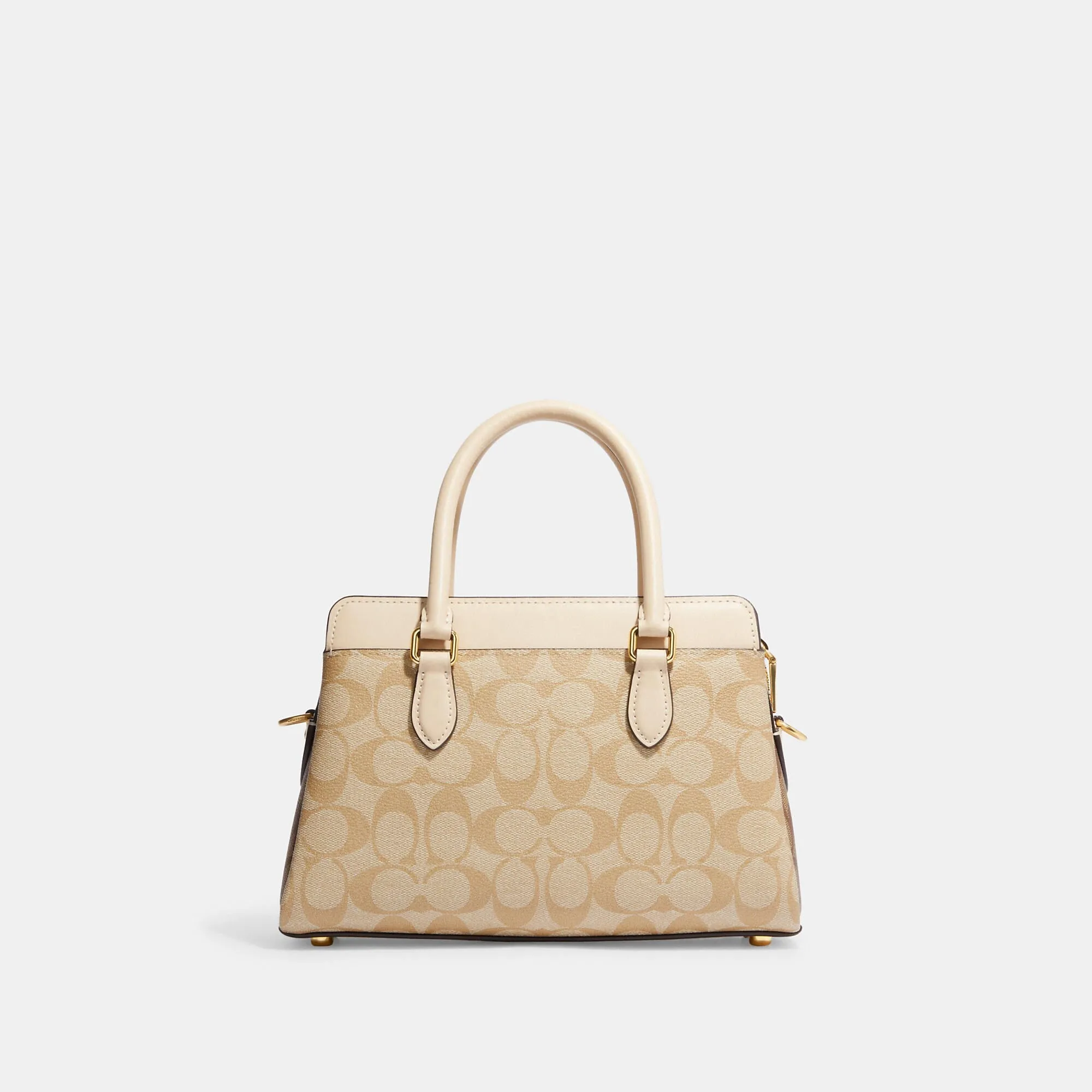 Coach Outlet Mini Darcie Carryall In Blocked Signature Canvas