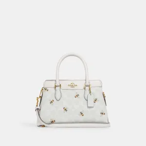 Coach Outlet Mini Darcie Carryall In Signature Canvas With Bee Print