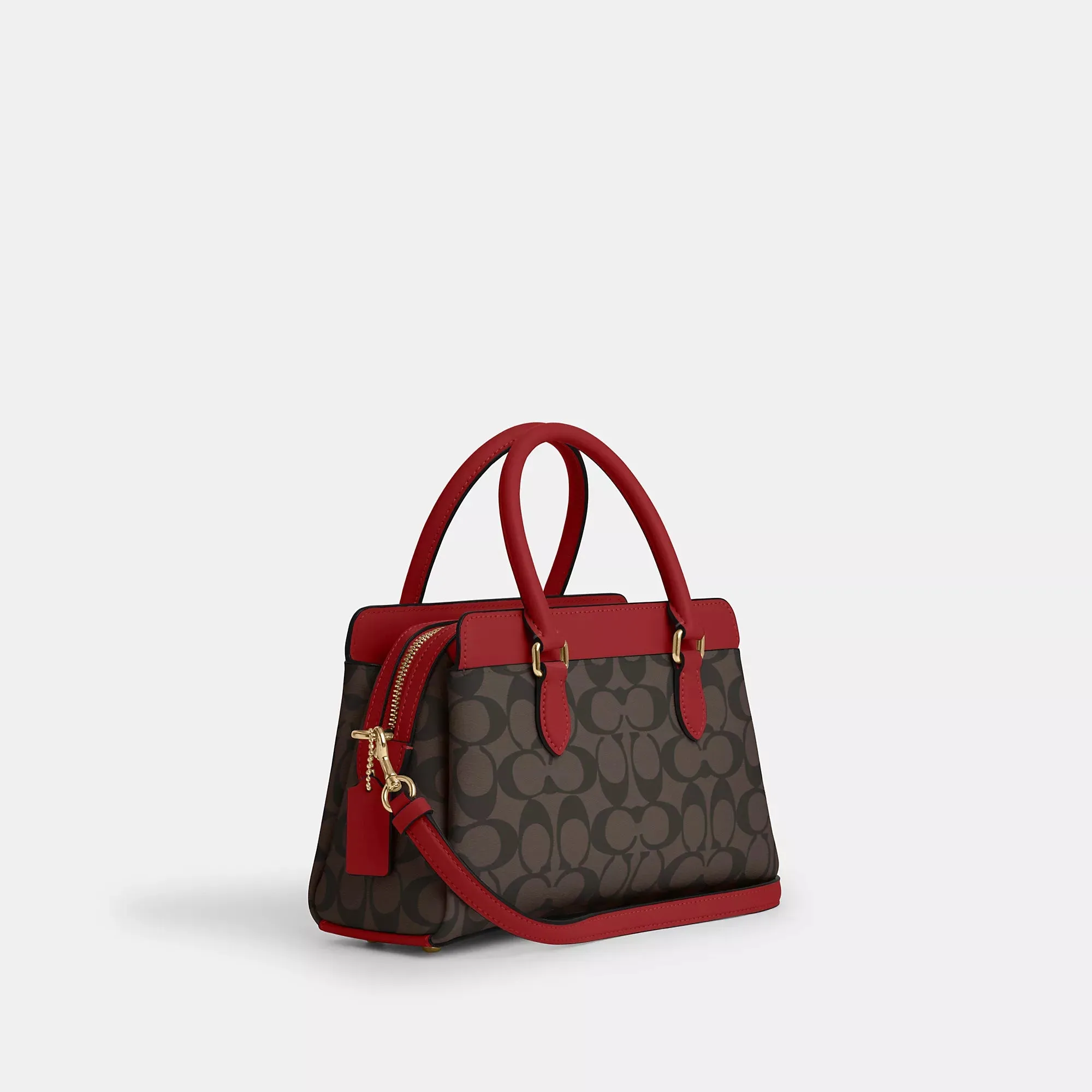 Coach Outlet Mini Darcie Carryall In Signature Canvas