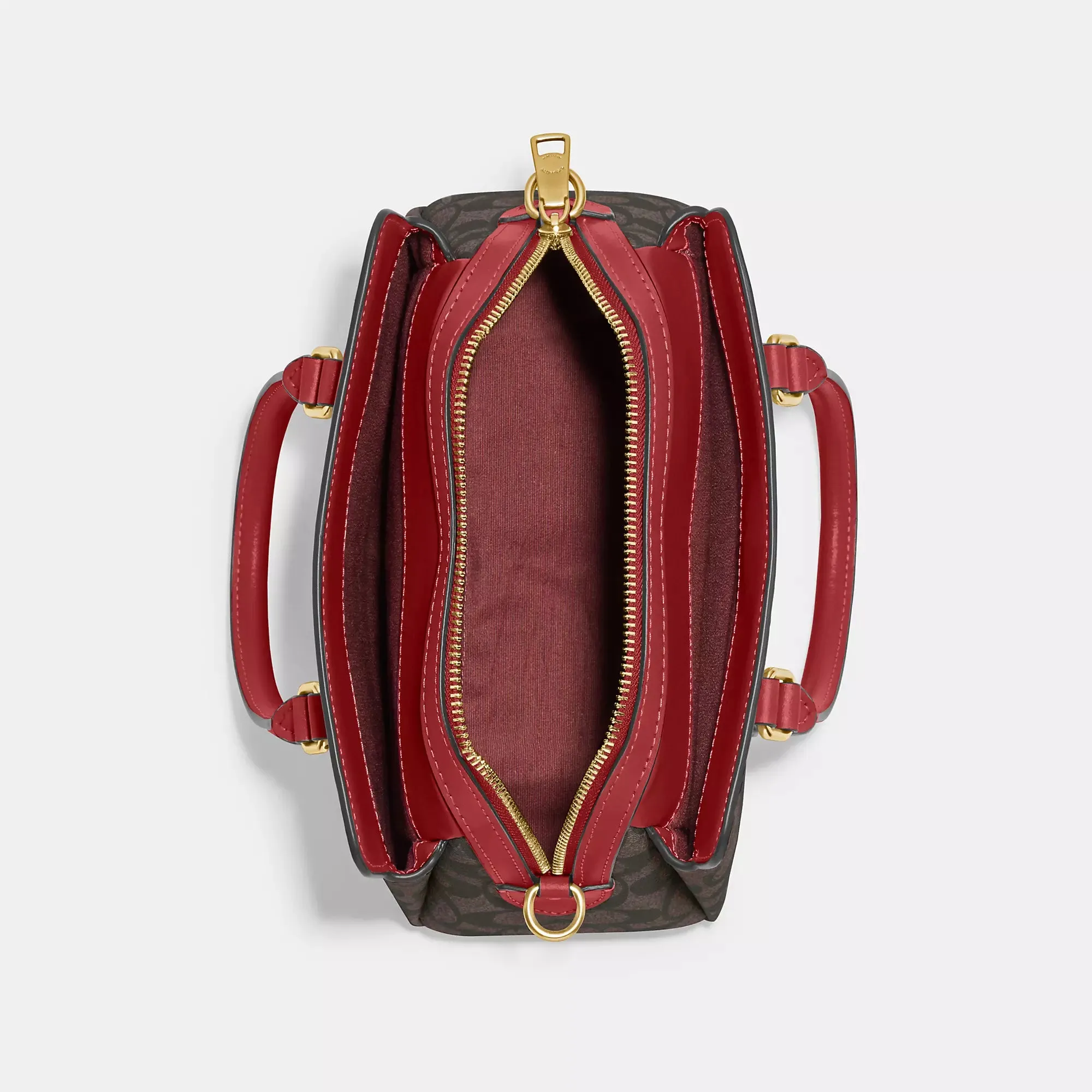 Coach Outlet Mini Darcie Carryall In Signature Canvas