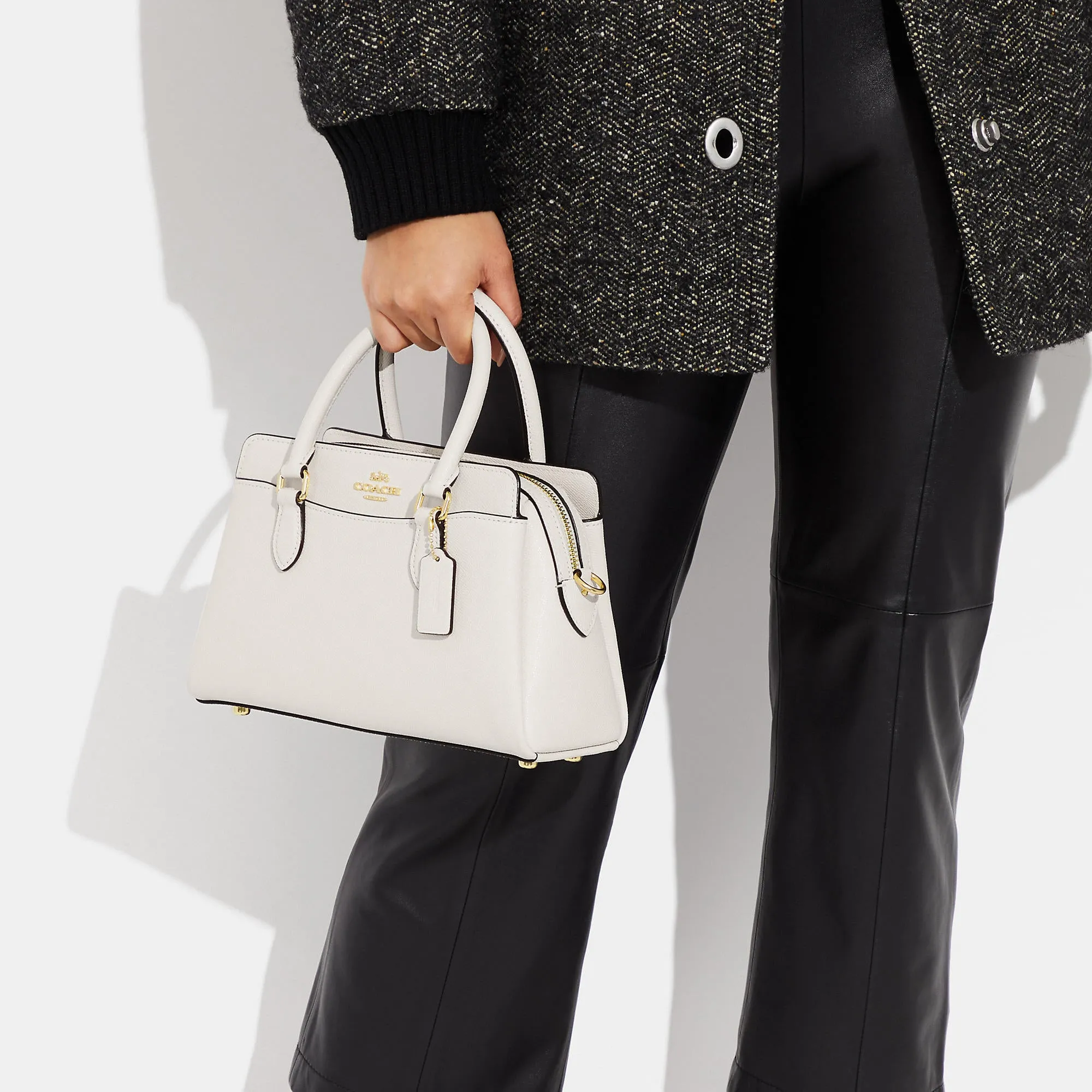 Coach Outlet Mini Darcie Carryall With Signature Canvas Detail