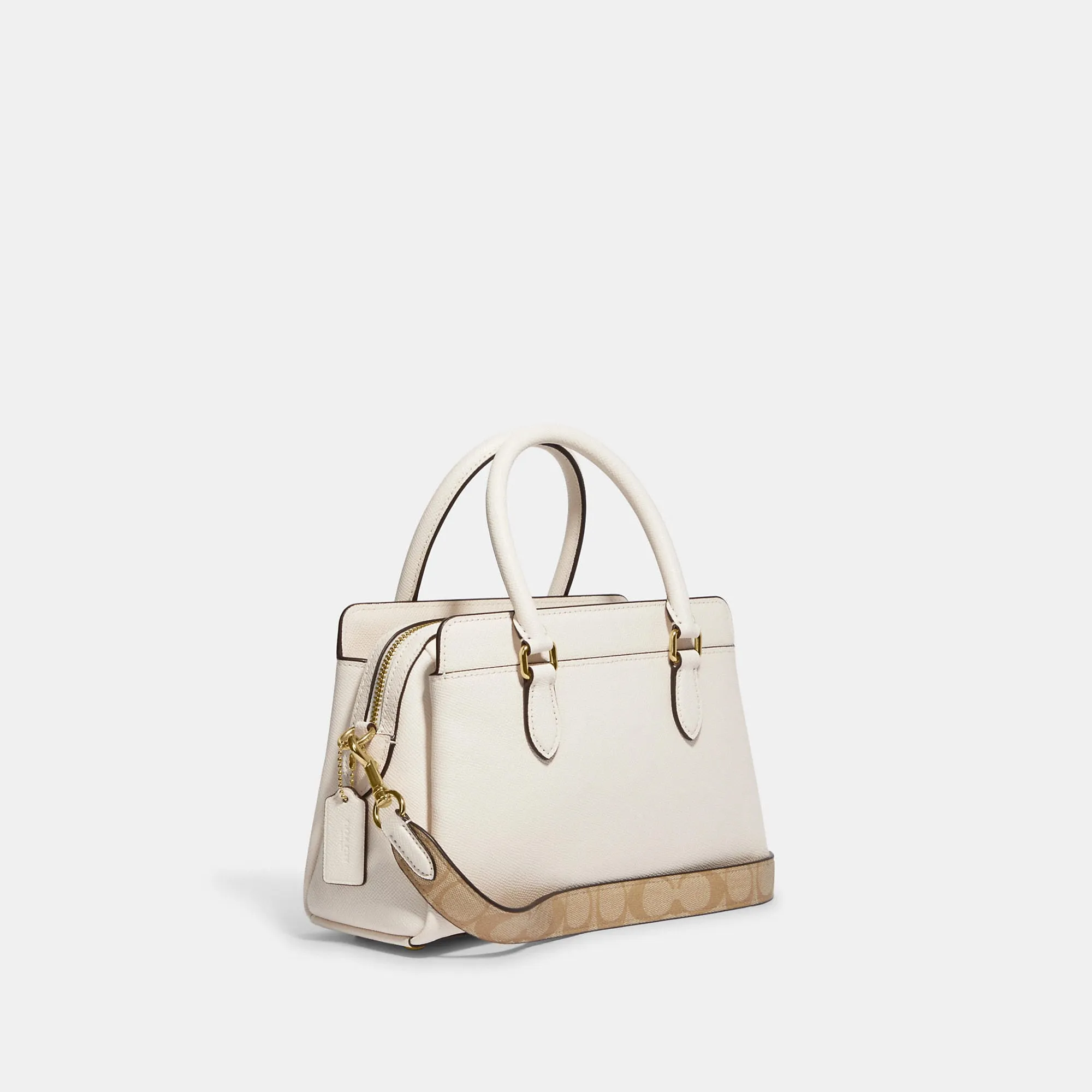 Coach Outlet Mini Darcie Carryall With Signature Canvas Detail