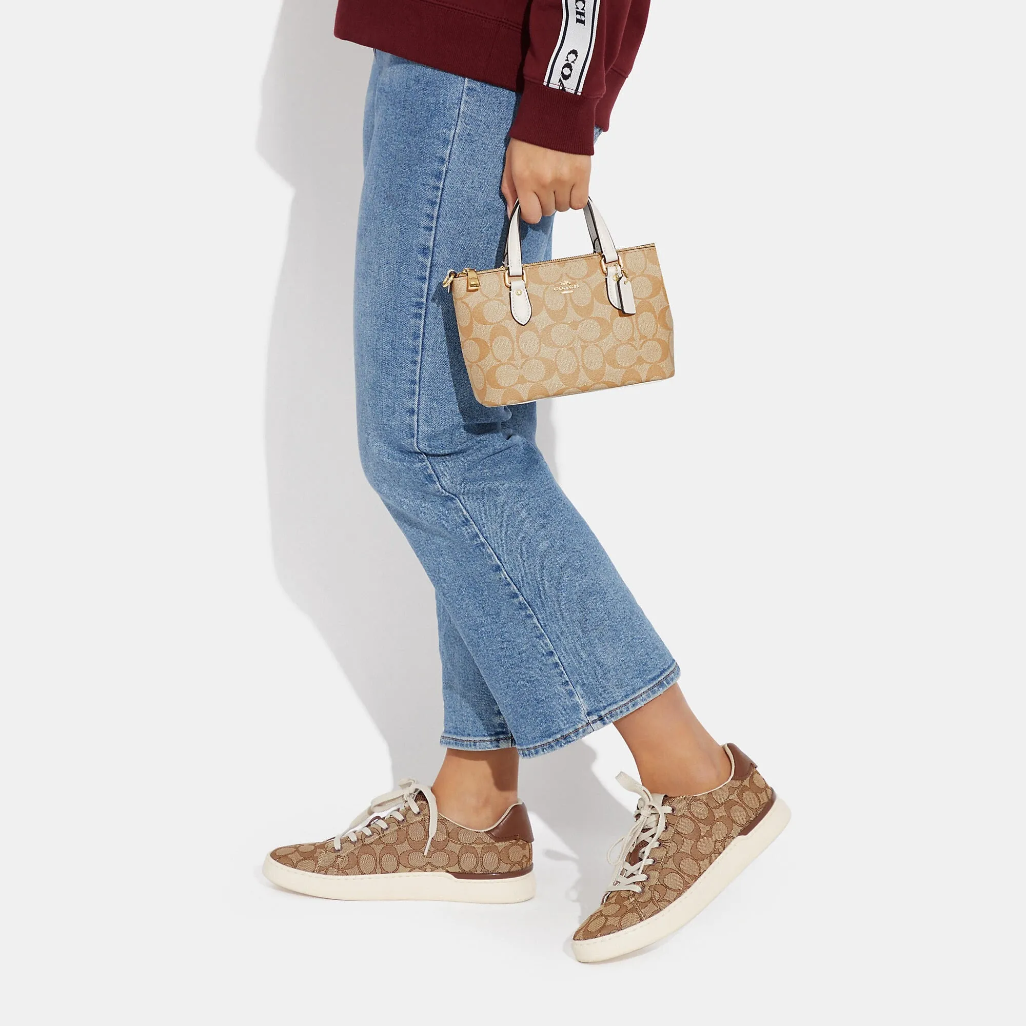 Coach Outlet Mini Gallery Crossbody In Signature Canvas