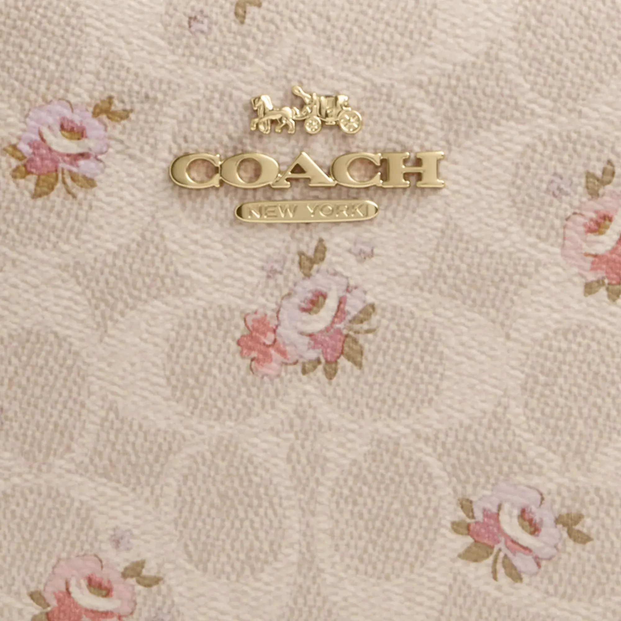 Coach Outlet Mini Jamie Camera Bag In Signature Canvas With Floral Print