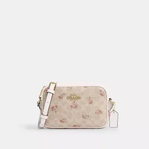Coach Outlet Mini Jamie Camera Bag In Signature Canvas With Floral Print