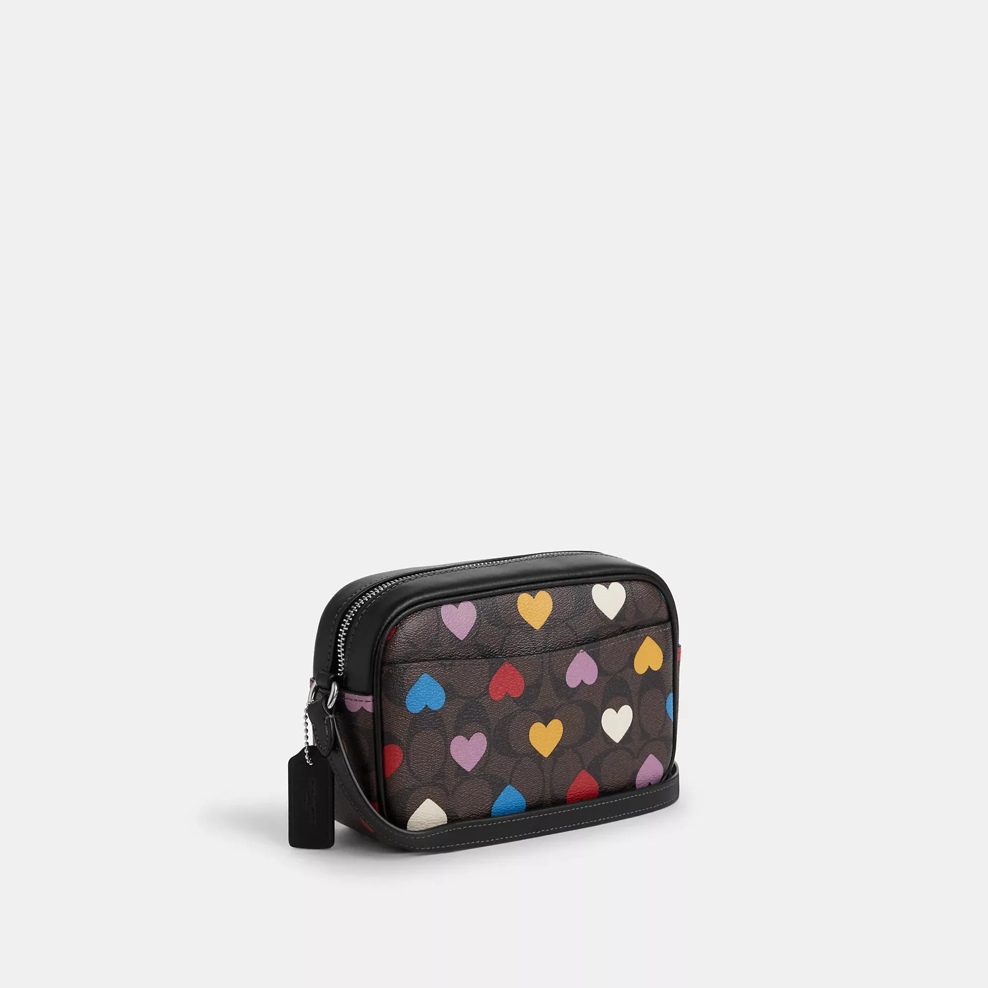 Coach Outlet Mini Jamie Camera Bag In Signature Canvas With Heart Print