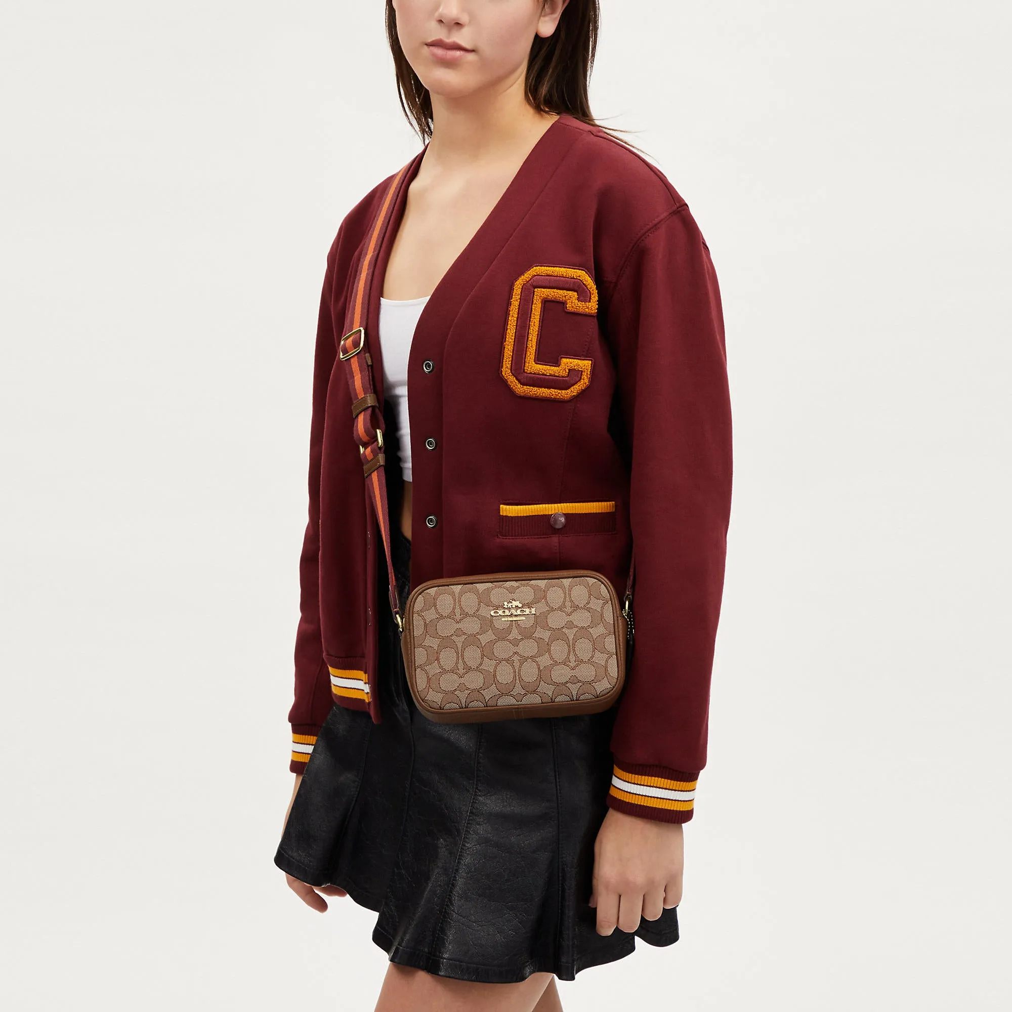 Coach Outlet Mini Jamie Camera Bag In Signature Jacquard