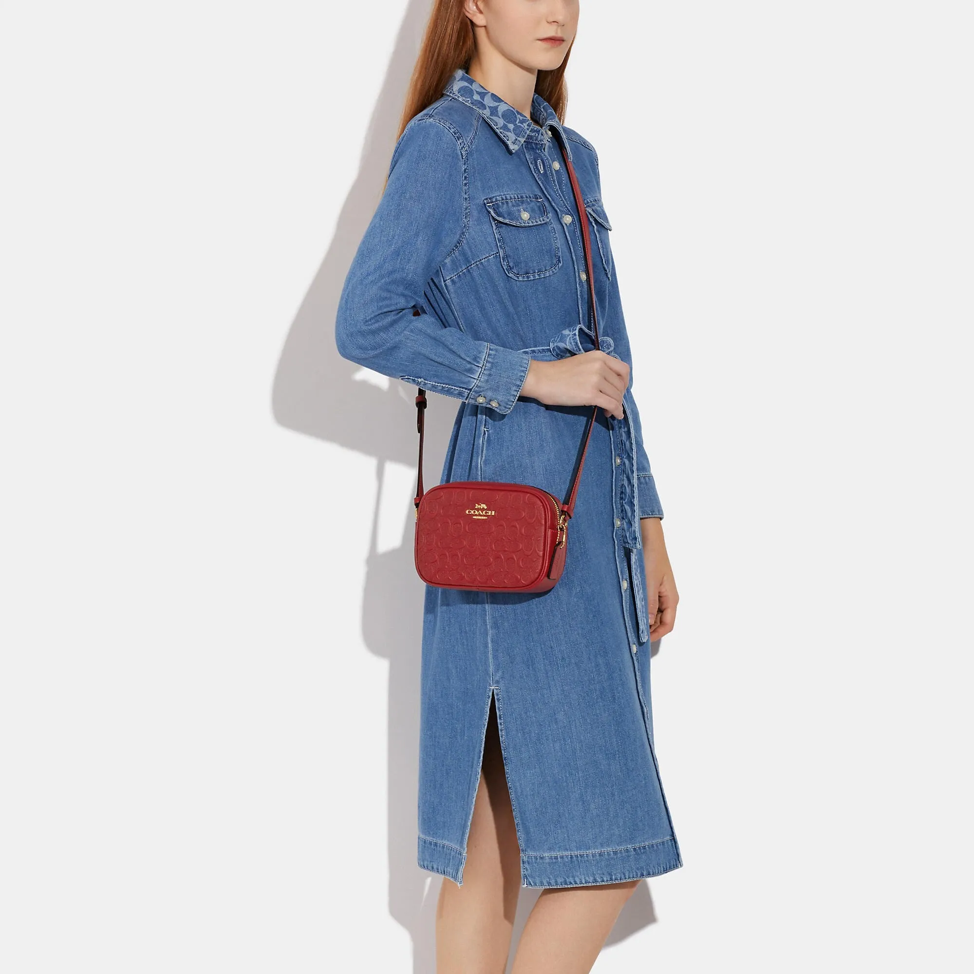 Coach Outlet Mini Jamie Camera Bag In Signature Leather