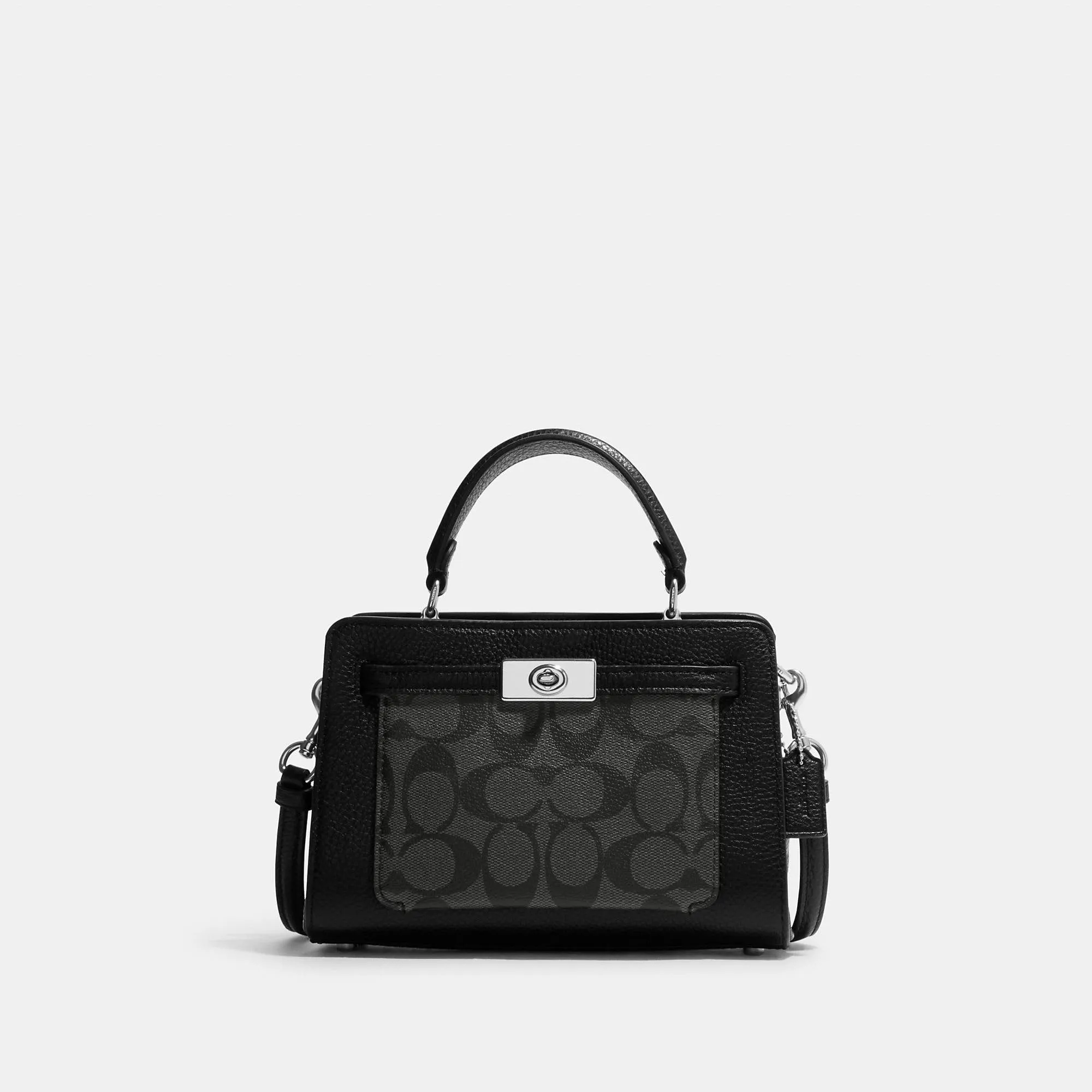 Coach Outlet Mini Lane Top Handle In Signature Canvas