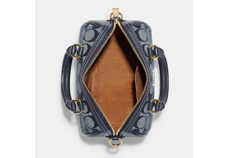 Coach Outlet Mini Rowan Crossbody In Signature Chambray