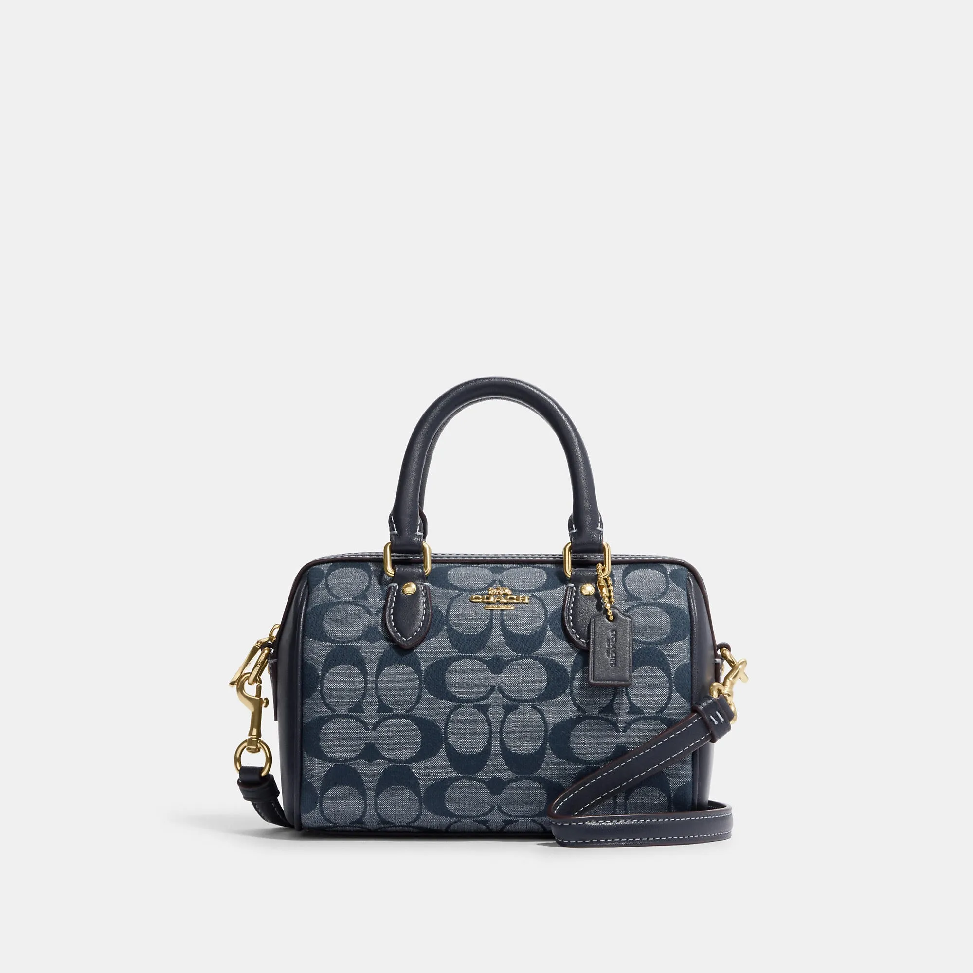 Coach Outlet Mini Rowan Crossbody In Signature Chambray
