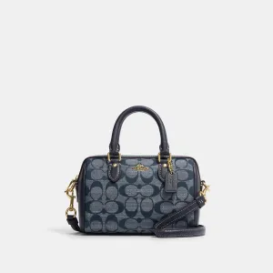 Coach Outlet Mini Rowan Crossbody In Signature Chambray