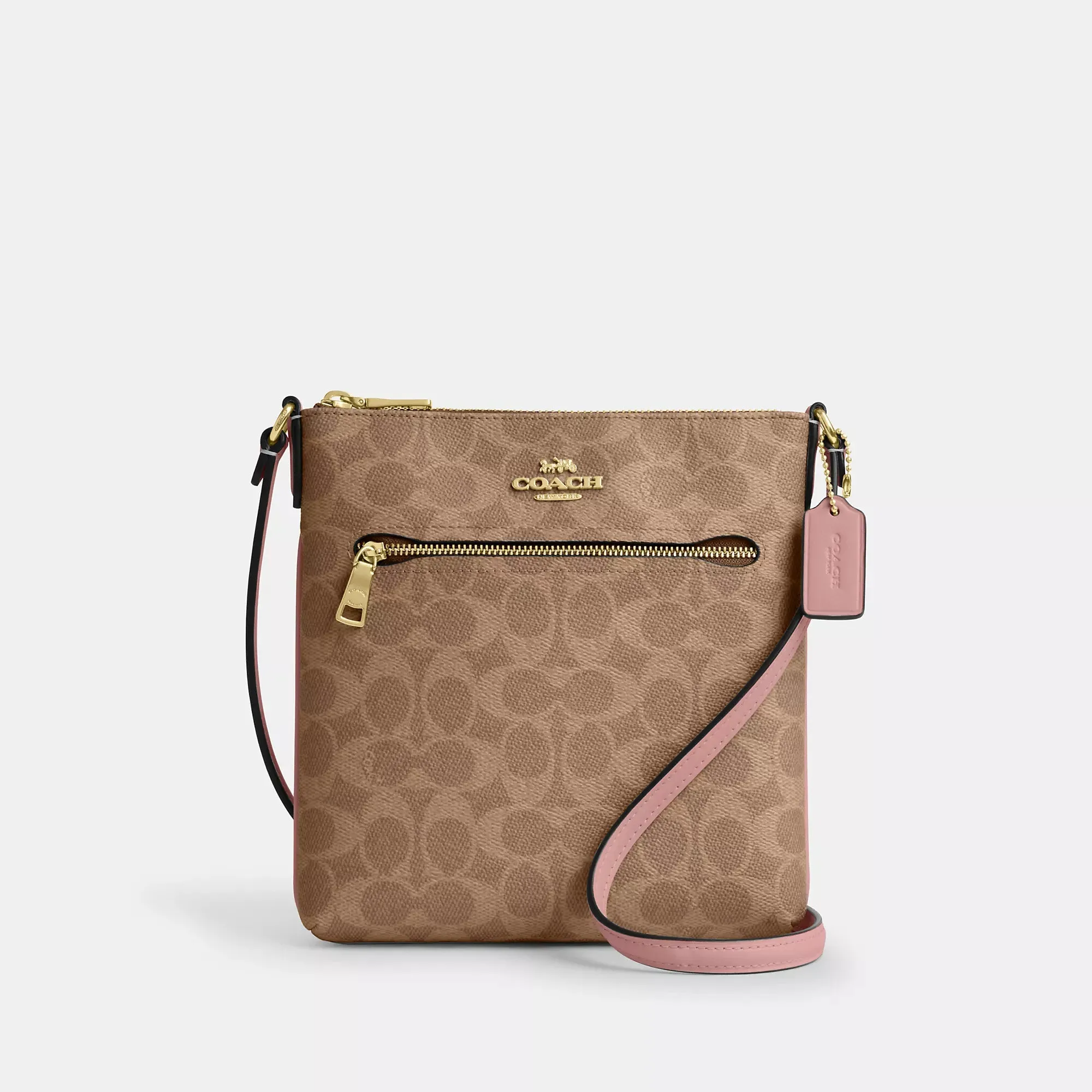 Coach Outlet Mini Rowan File Bag In Signature Canvas