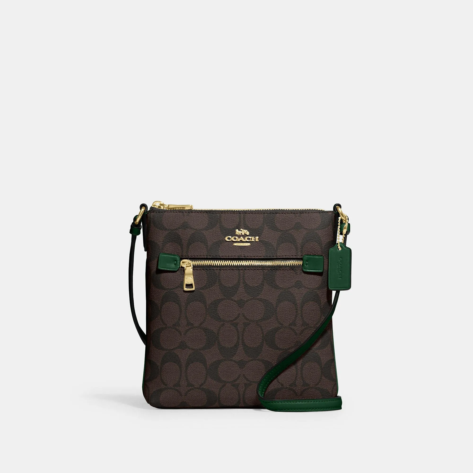 Coach Outlet Mini Rowan File Bag In Signature Canvas