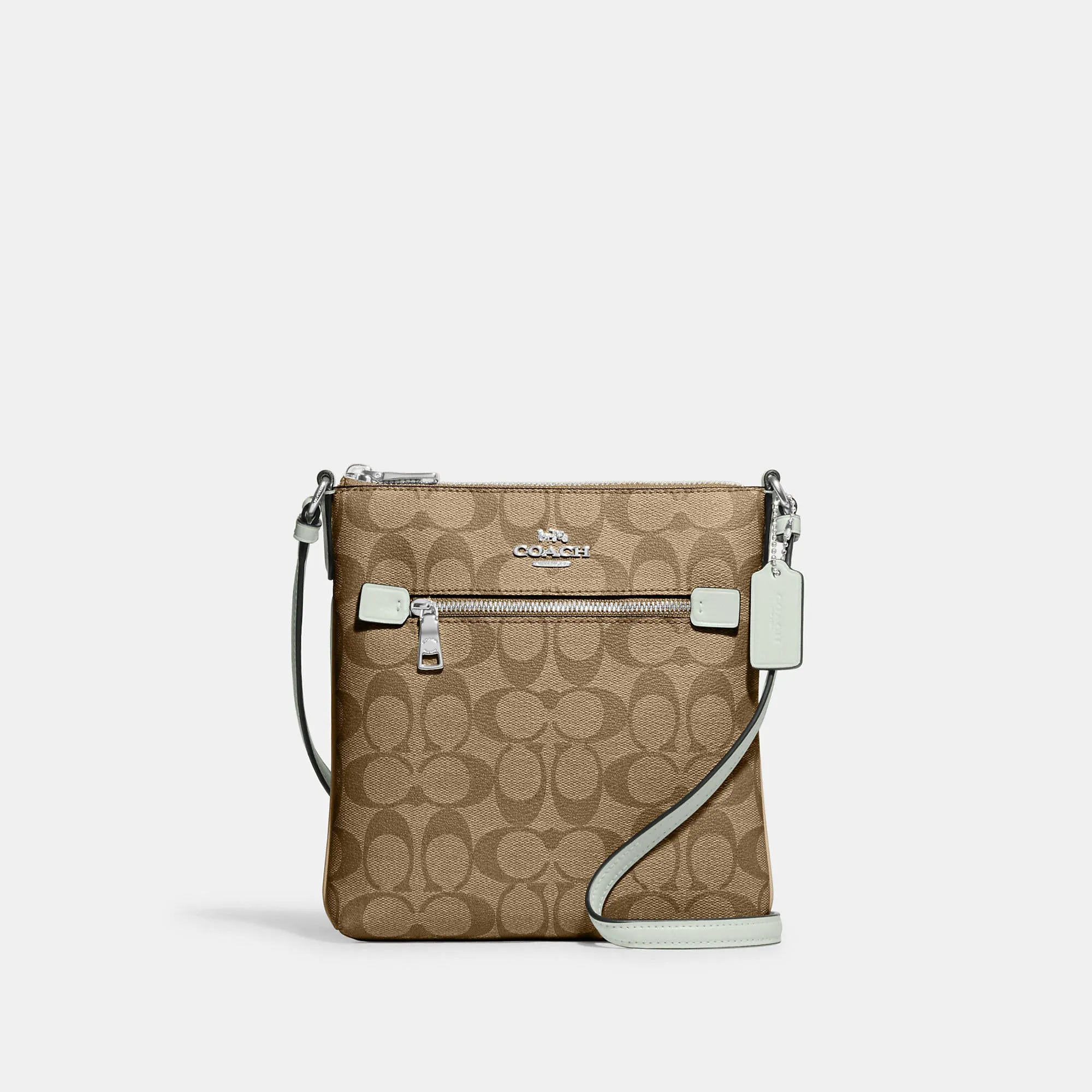 Coach Outlet Mini Rowan File Bag In Signature Canvas