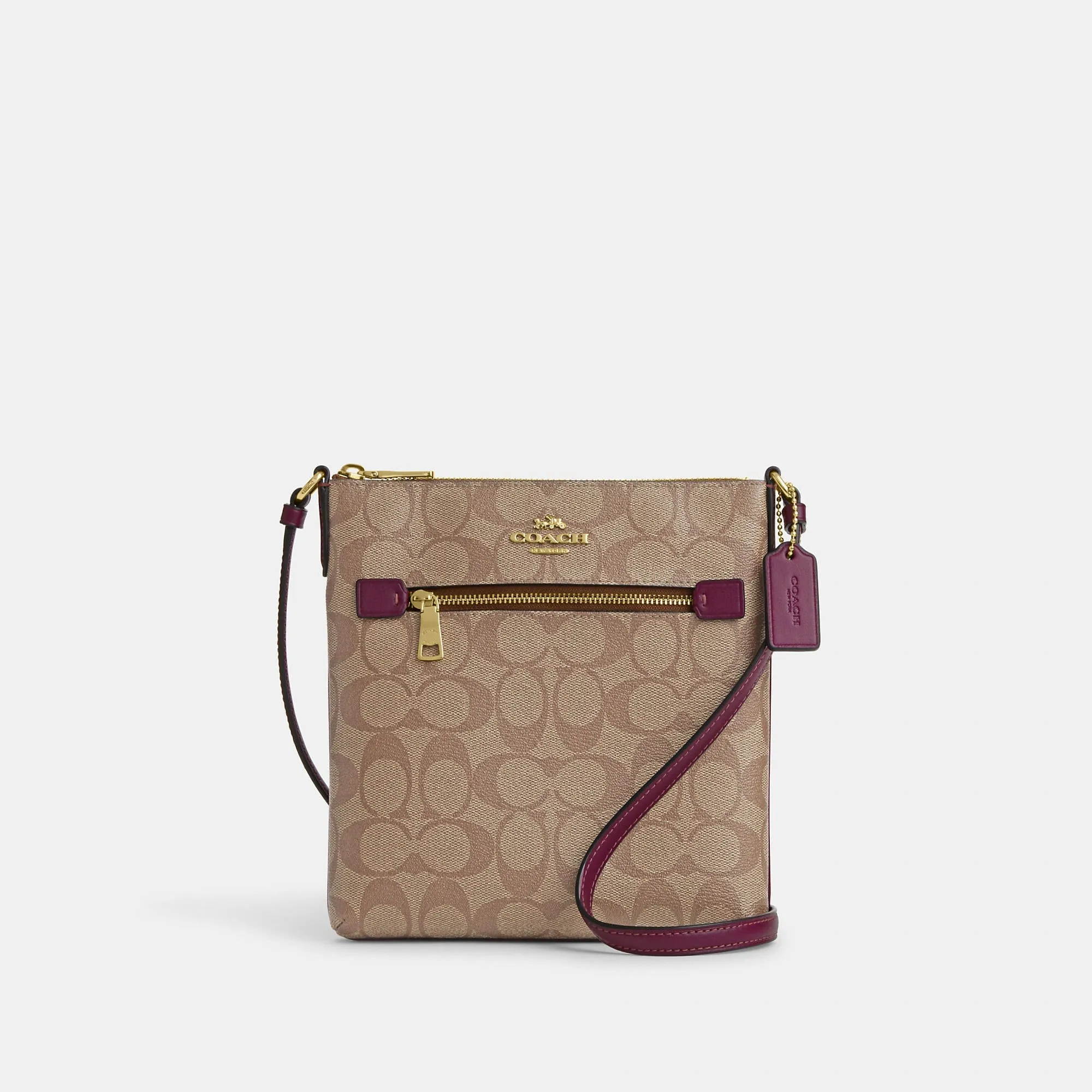 Coach Outlet Mini Rowan File Bag In Signature Canvas