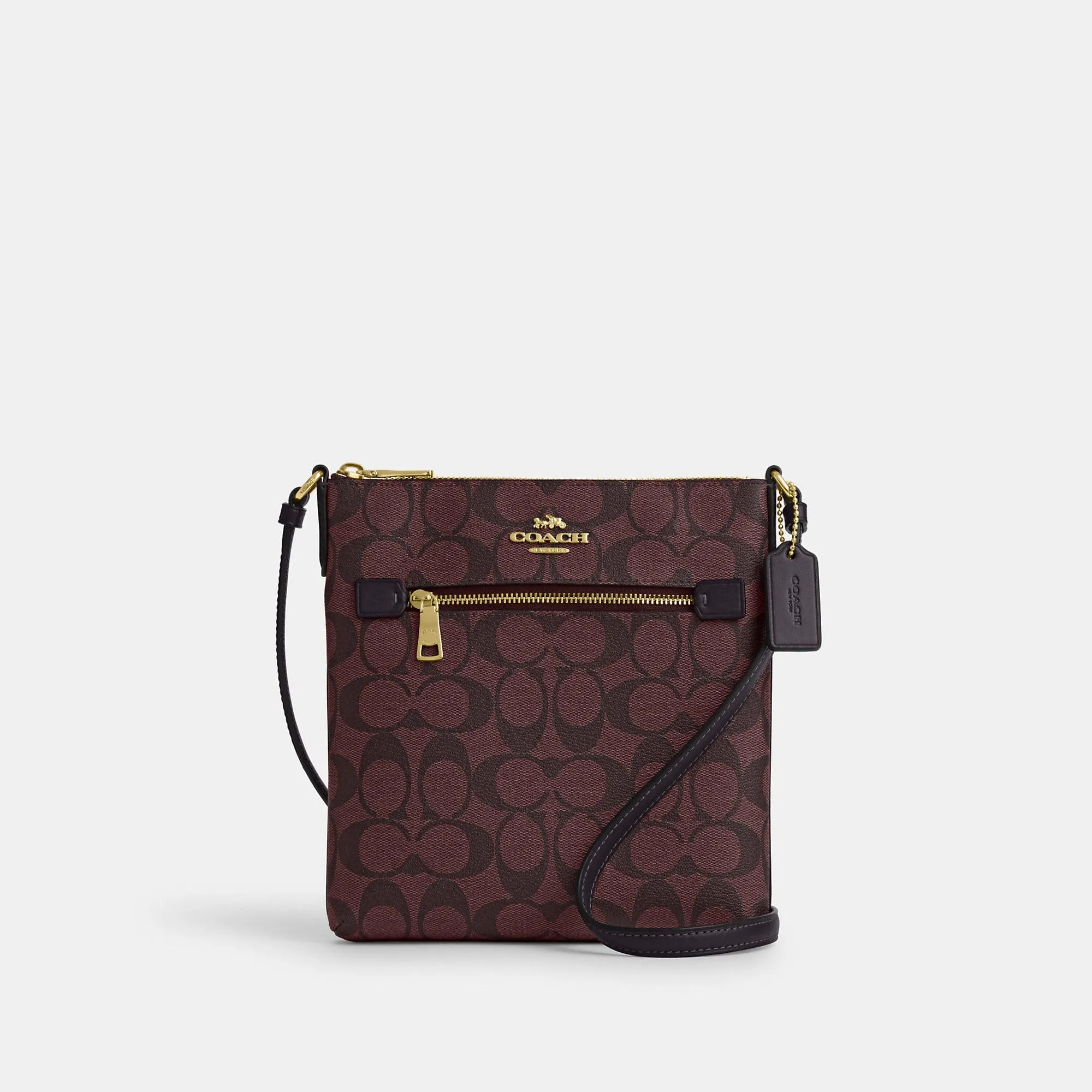 Coach Outlet Mini Rowan File Bag In Signature Canvas