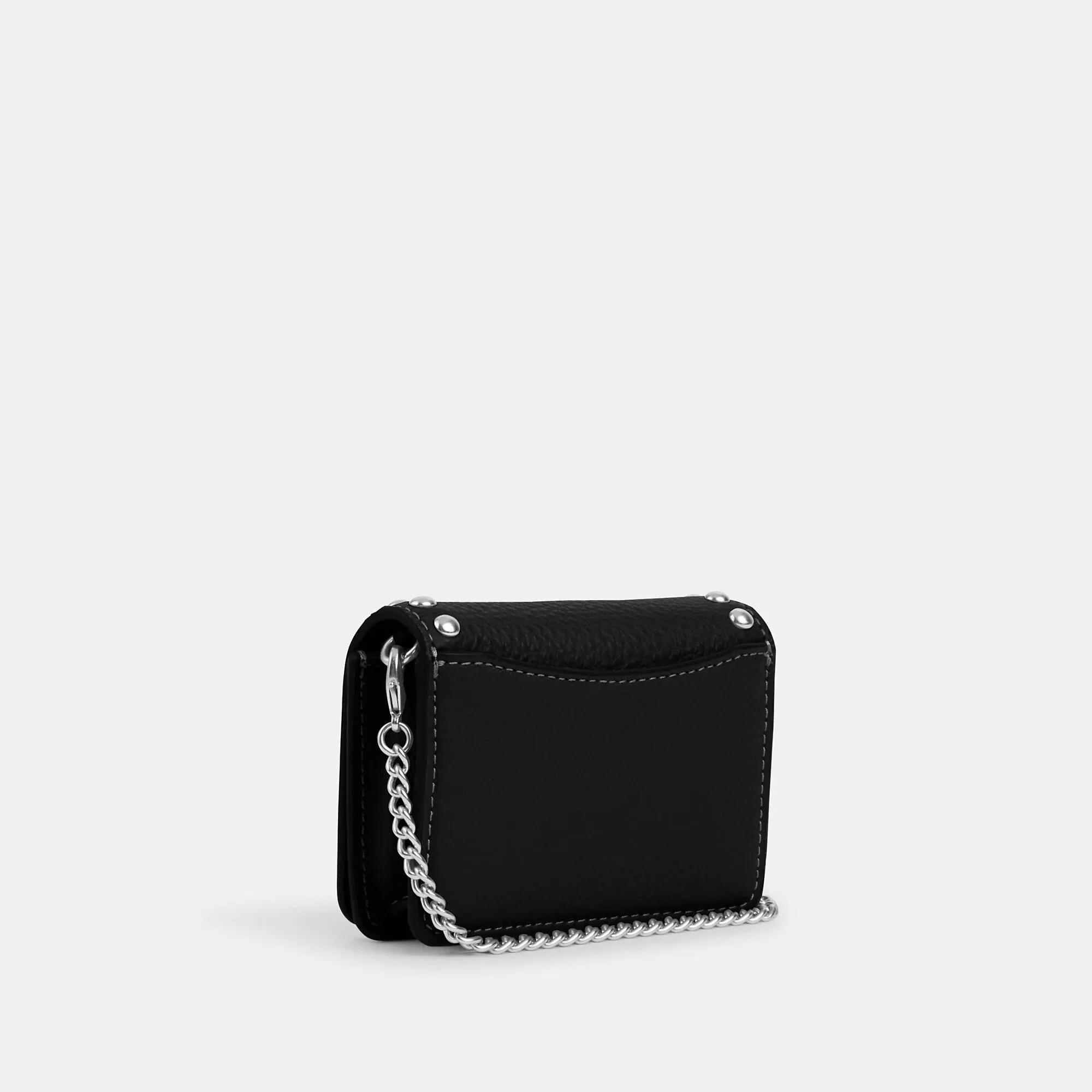 Coach Outlet Mini Wallet On A Chain With Rivets