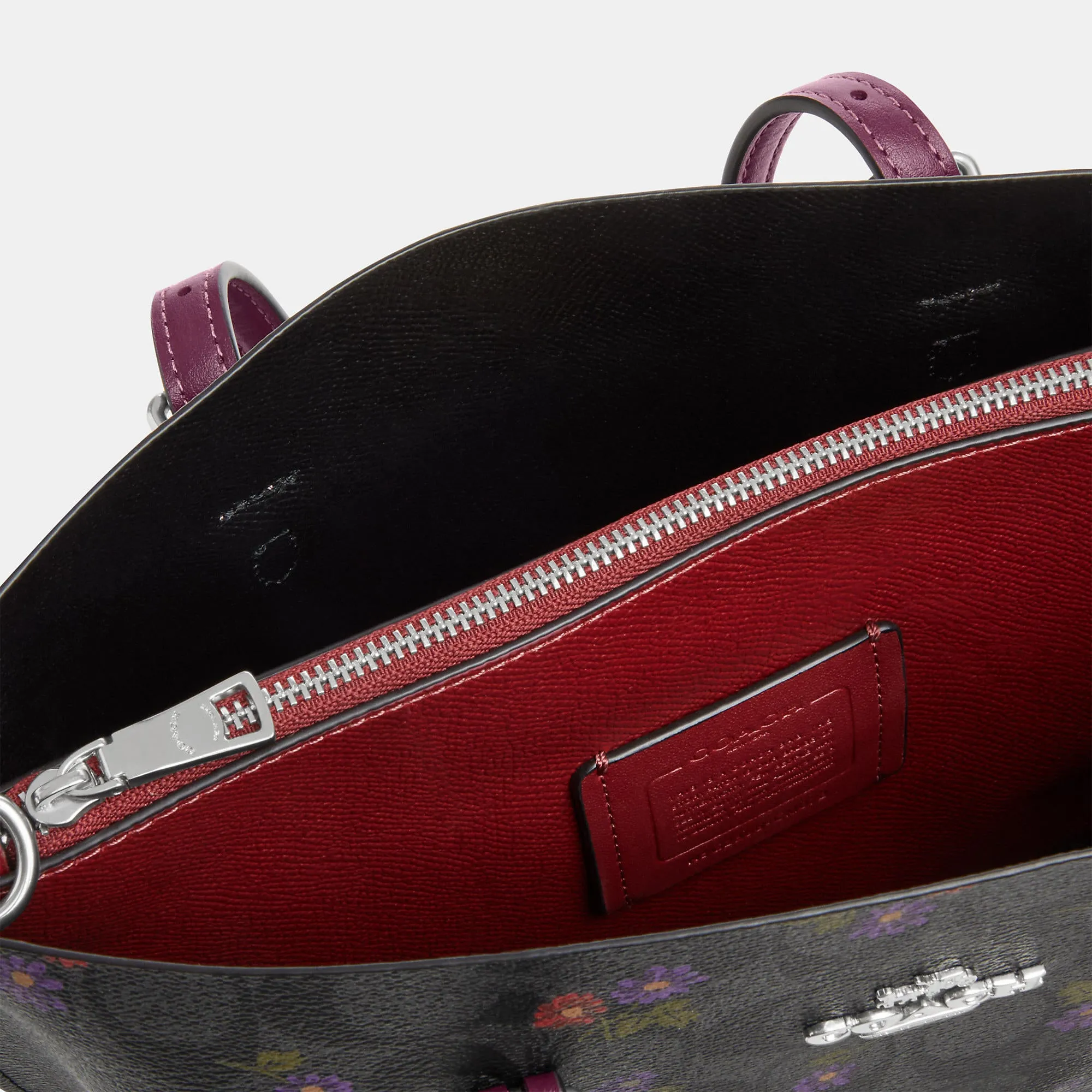 Coach Outlet Mollie Tote 25 In Signature Canvas With Country Floral Print