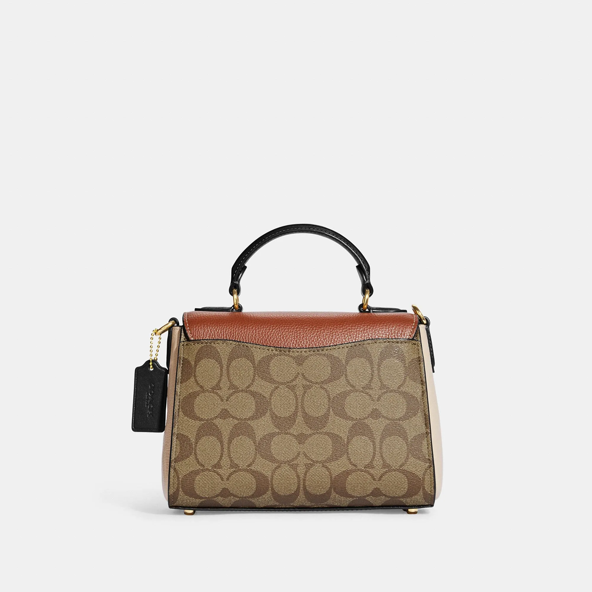 Coach Outlet Morgan Top Handle Satchel In Colorblock Signature Canvas