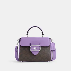 Coach Outlet Morgan Top Handle Satchel In Signature Canvas
