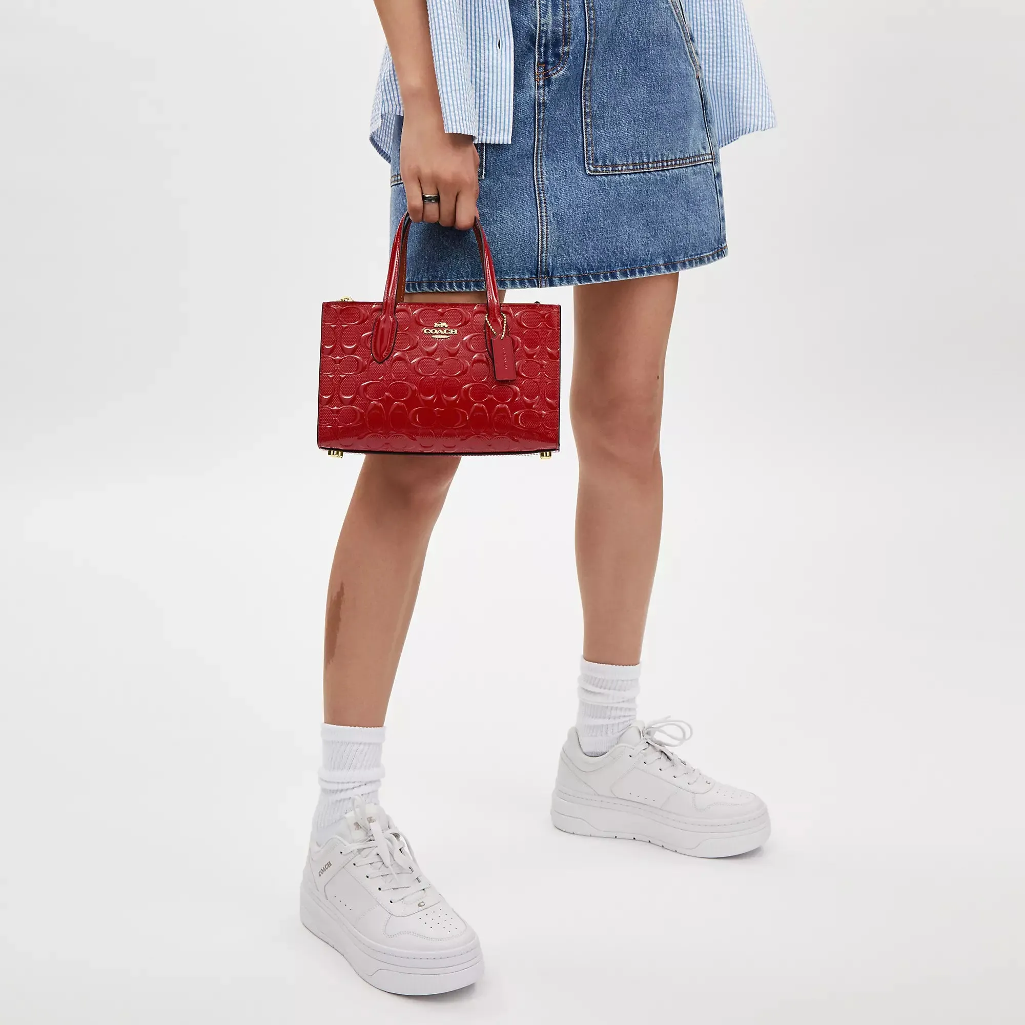 Coach Outlet Nina Small Tote Bag In Signature Leather