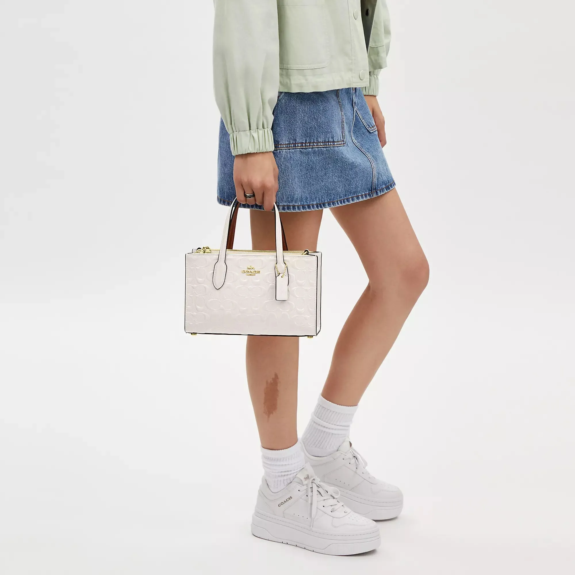 Coach Outlet Nina Small Tote Bag In Signature Leather