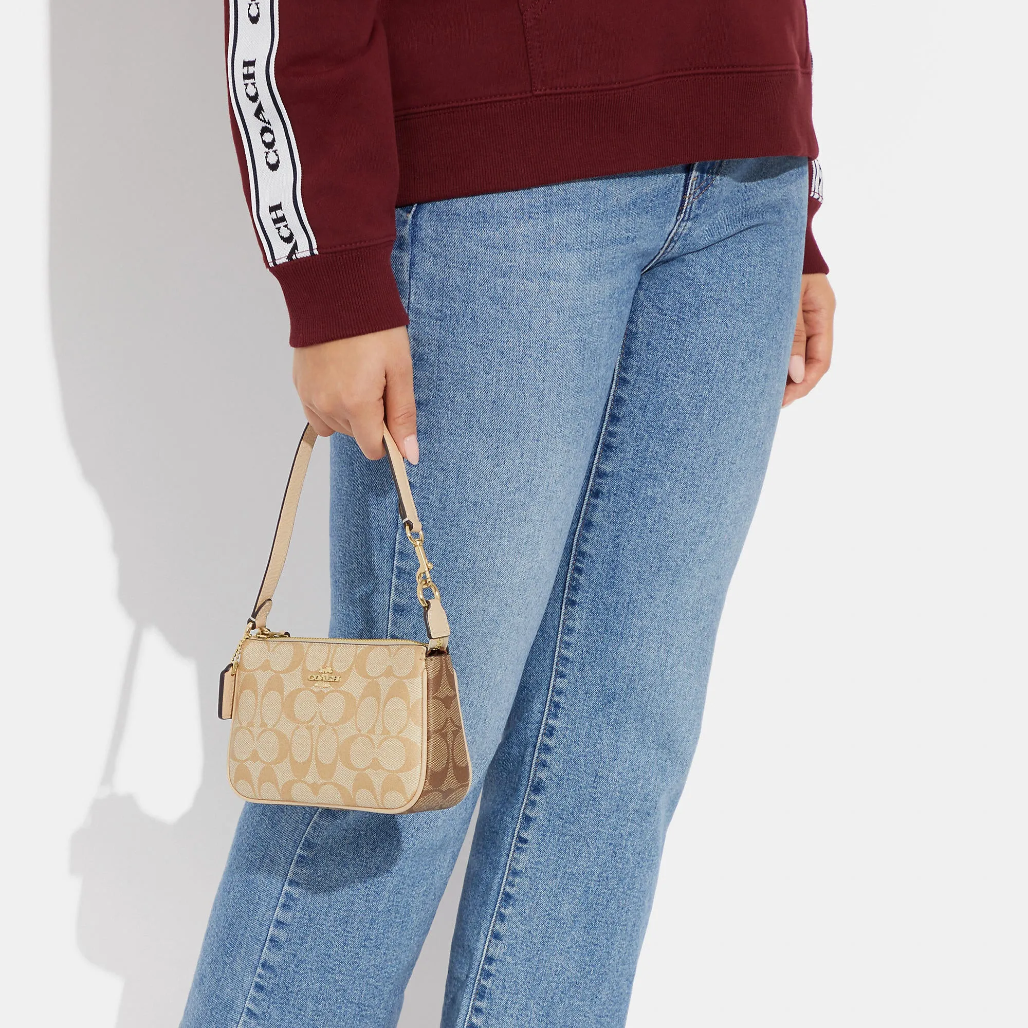 Coach Outlet Nolita 19 In Blocked Signature Canvas