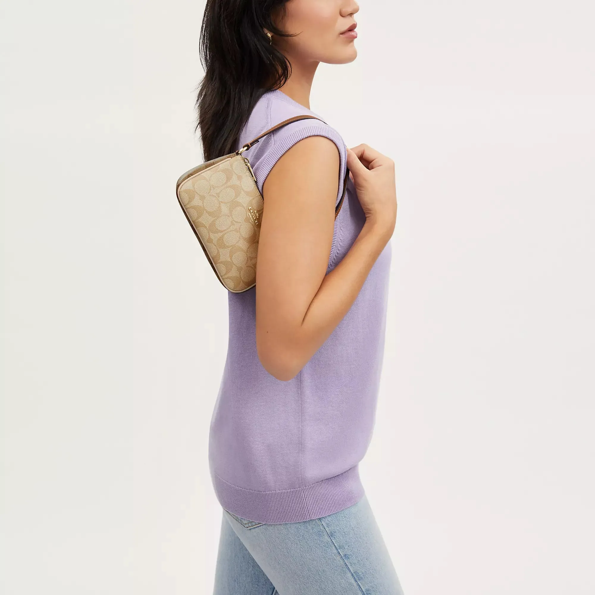 Coach Outlet Nolita 19 In Blocked Signature Canvas