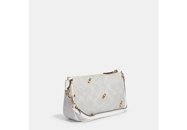 Coach Outlet Nolita 19 In Signature Canvas With Bee Print