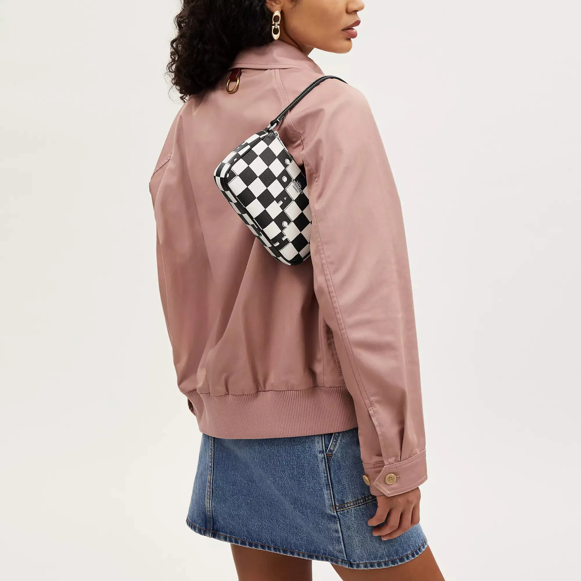 Coach Outlet Nolita 19 With Checkerboard Print
