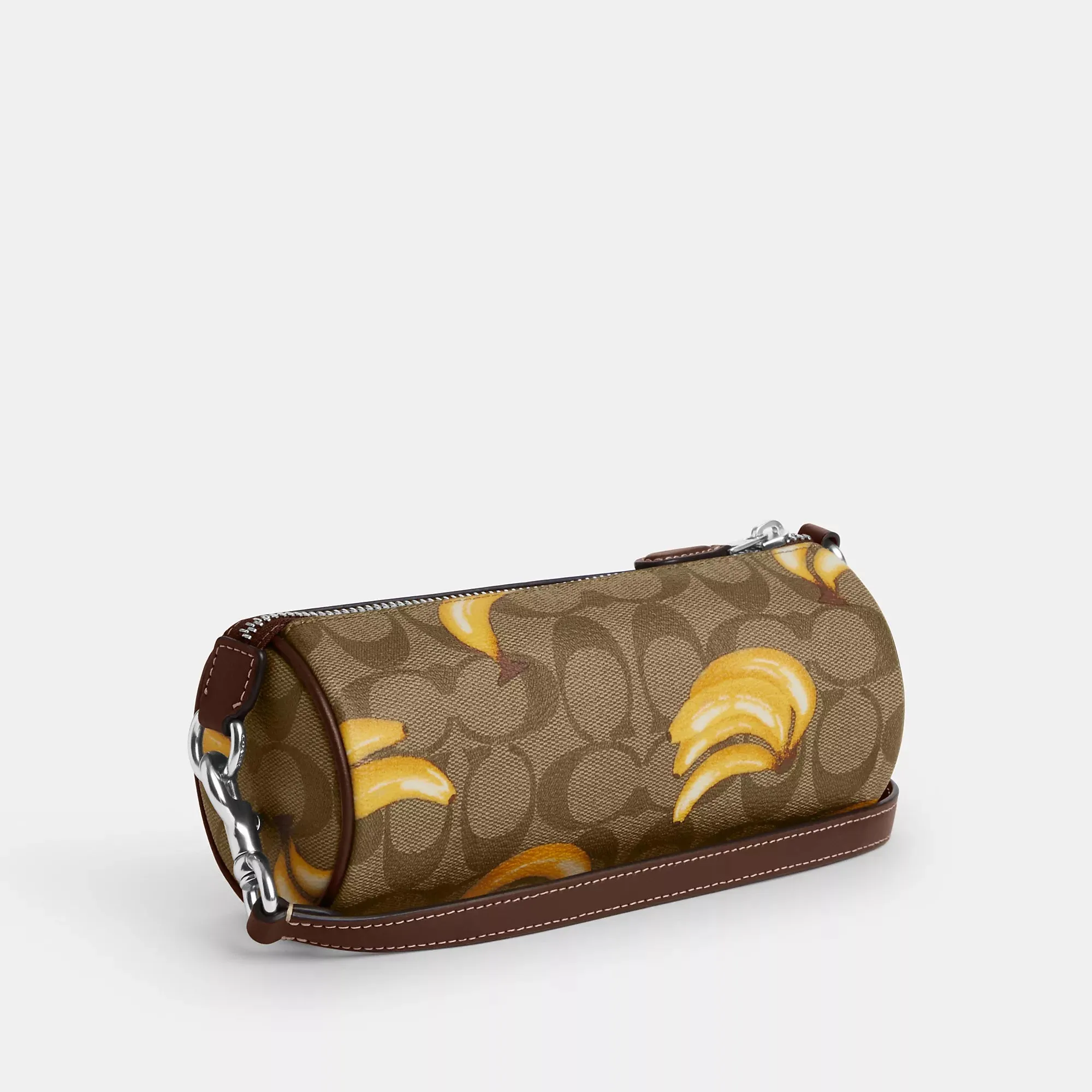 Coach Outlet Nolita Barrel Bag In Signature Canvas With Banana Print