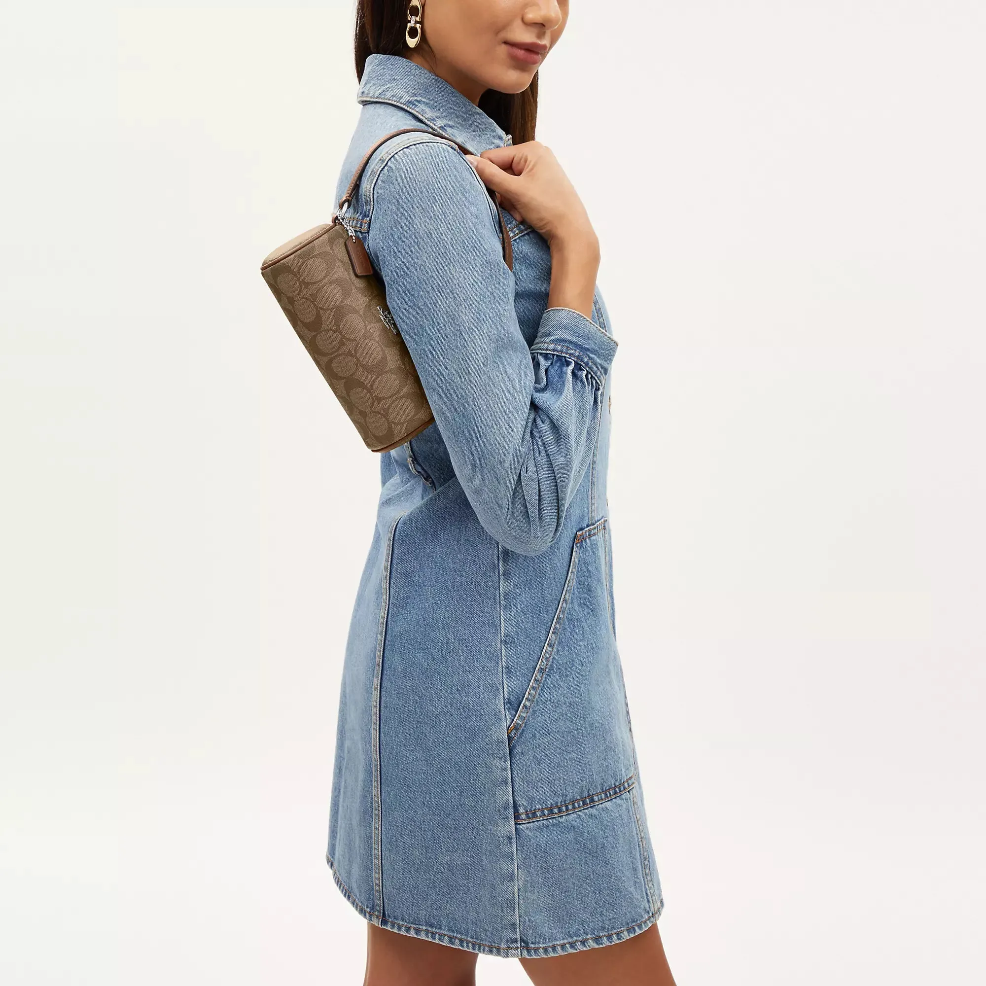 Coach Outlet Nolita Barrel Bag In Signature Canvas