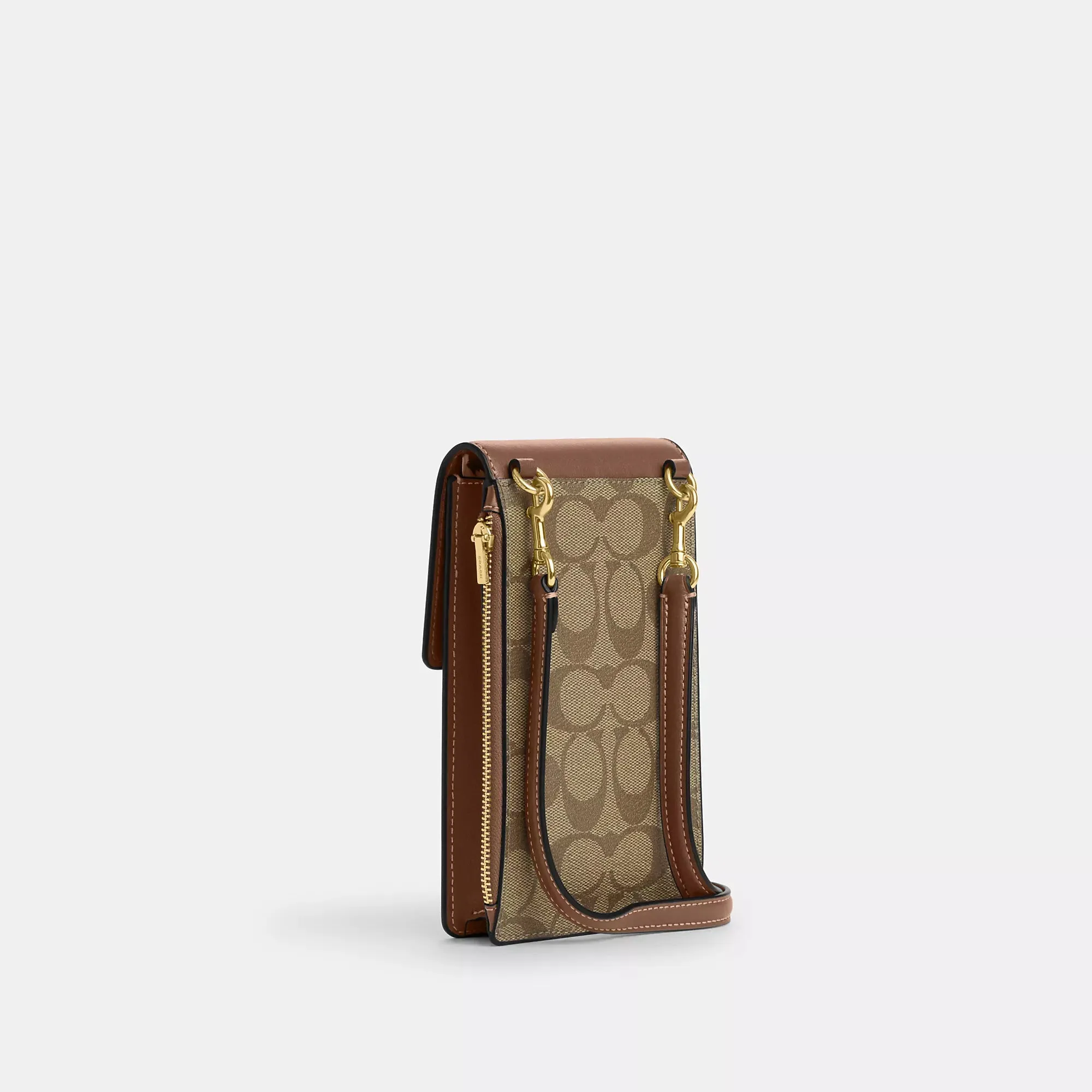 Coach Outlet North South Phone Crossbody In Signature Canvas